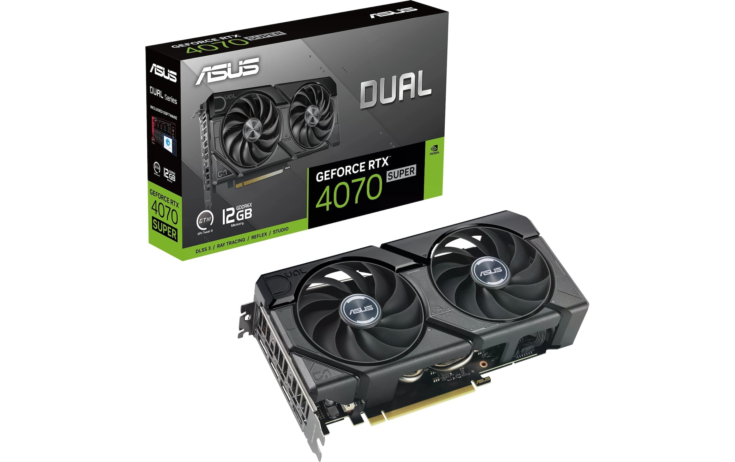 Grafikkarte »Dual GeForce RTX 4070 SUPER EVO 12 GB«, 12 GB, GDDR6X