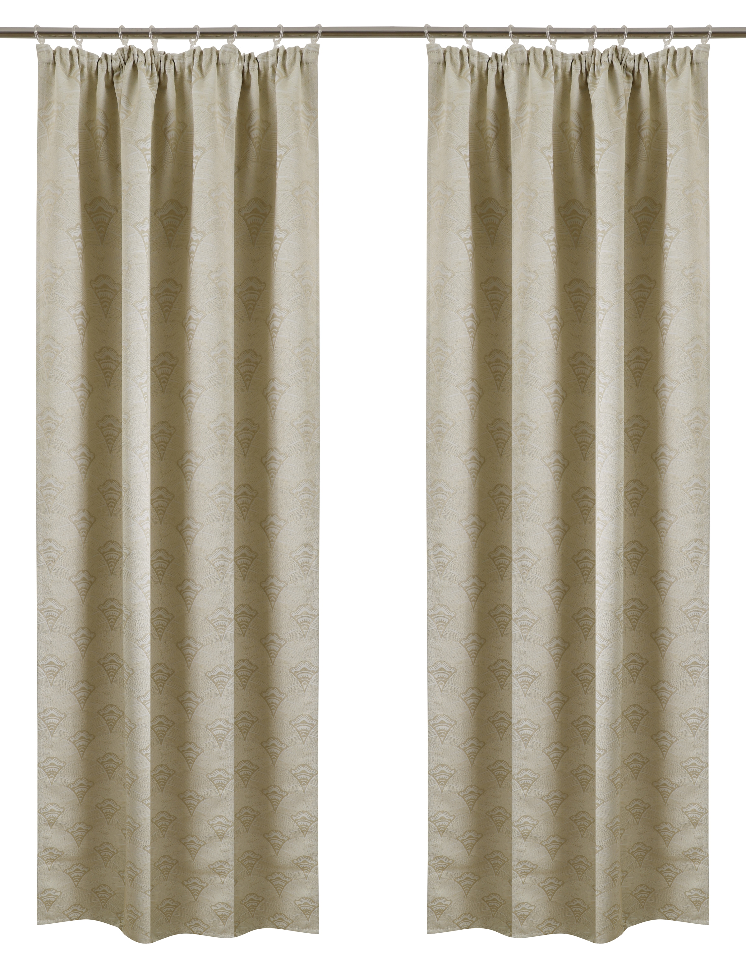 Bruno Banani Verdunkelungsvorhang "Alessio" Kräuselband 1 Stk. tlg. Elegantes Muster, Jacquard, verdunkelnder Vorhang, blickdicht,modern