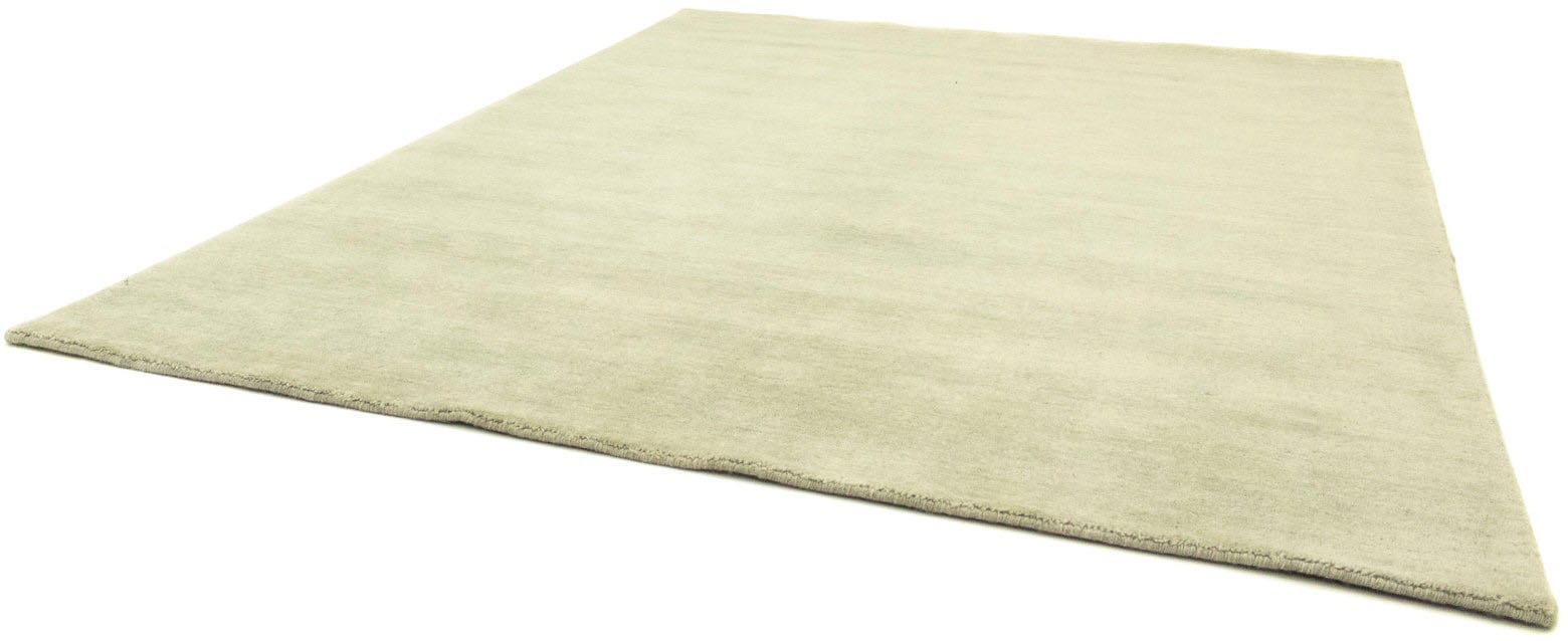 morgenland Wollteppich »Uni - Gabbeh Teppich - Softy«, rechteckig, 1,6 mm Höhe, Gabbeh Optik, Uni Farben, reine Wolle, sehr weicher Flor, Wohnzimmer