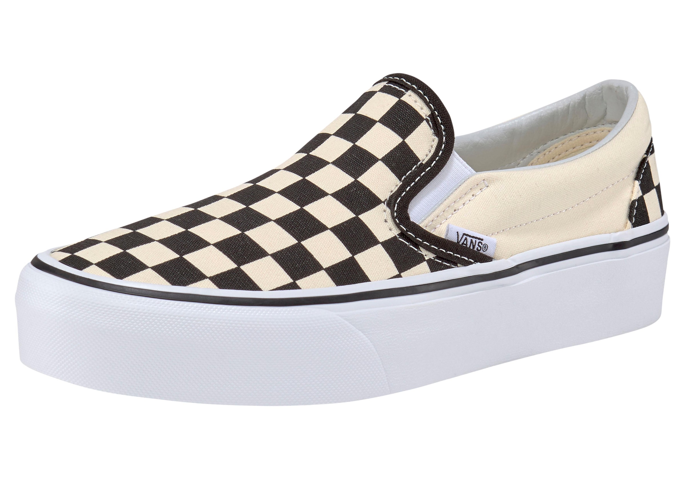 Plateausneaker »Classic Slip-On Platform Checkerboard«, aus textilem Canvas-Material