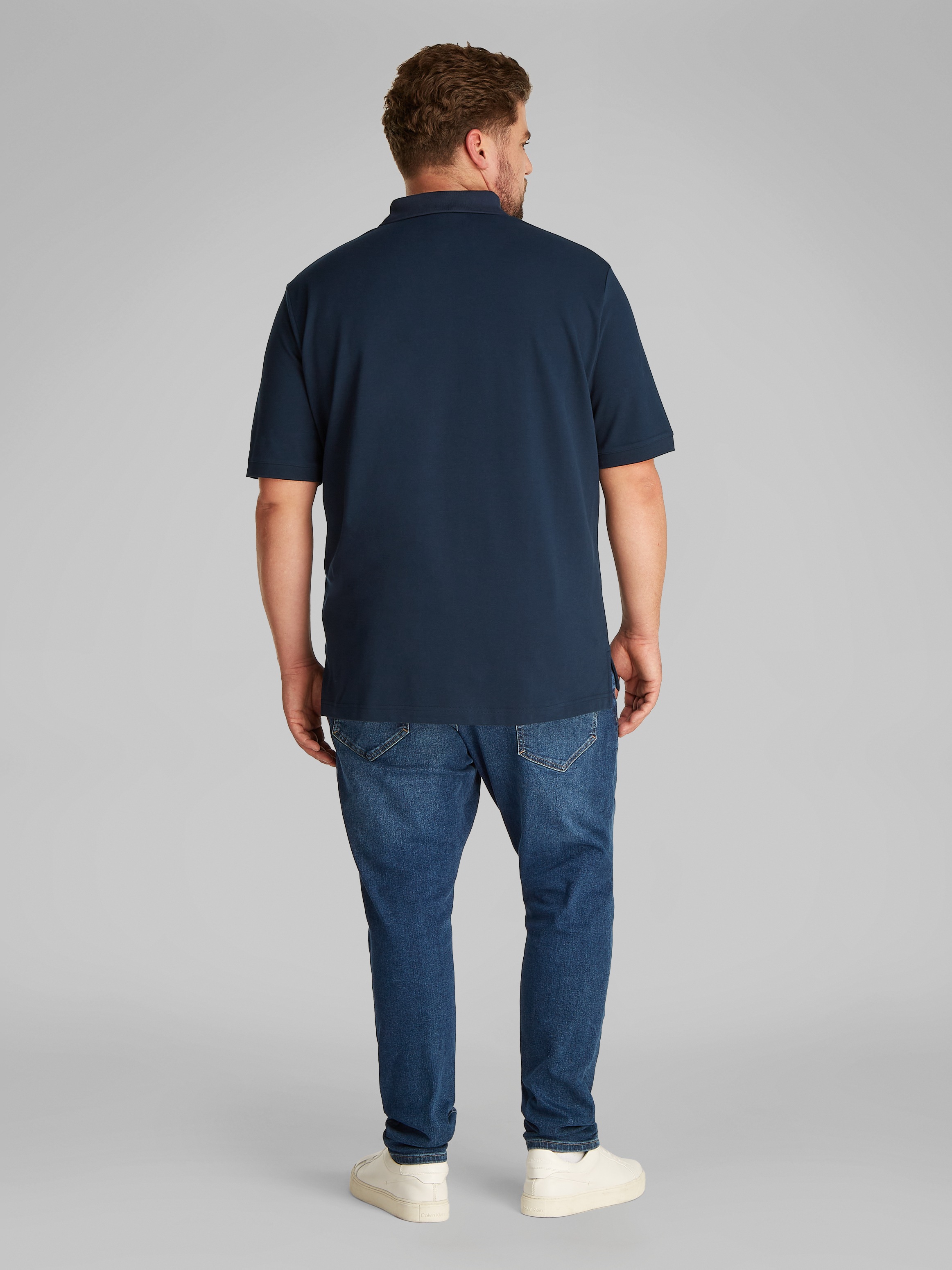 Calvin Klein Big&Tall Poloshirt »BT-STRETCH PIQUE SLIM POLO«, in grossen Grössen mit Polokragen