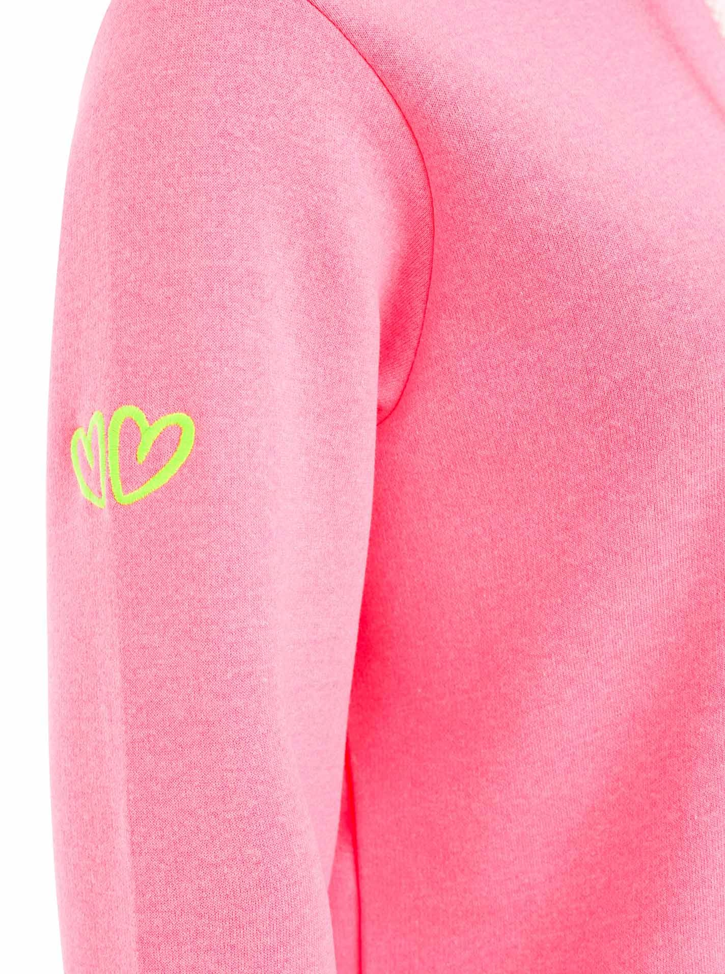 Zwillingsherz Hoodie »"Good Vibes"«, mit guten Vibes, Herzen am Arm und farbiger Stickerei