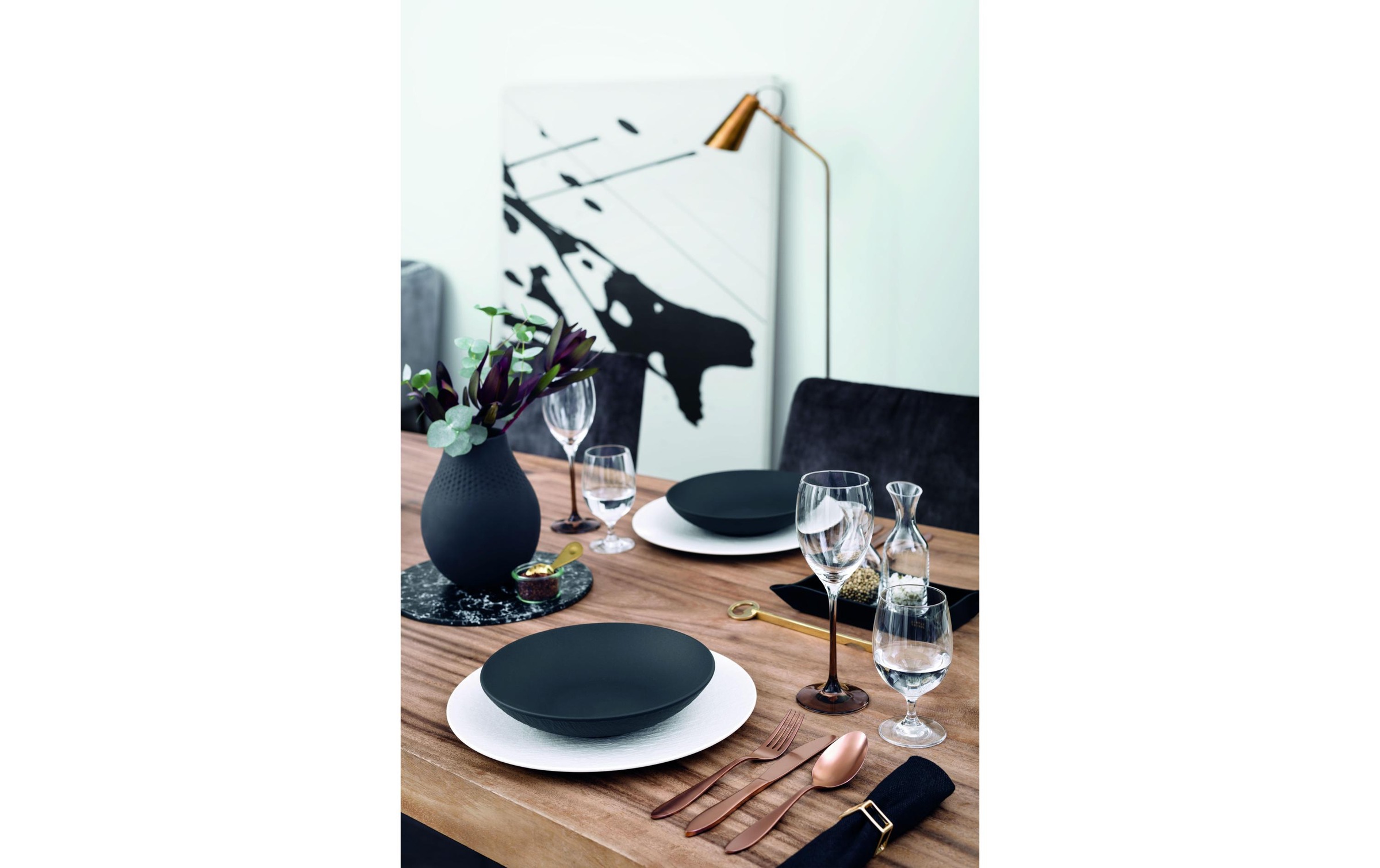 Villeroy & Boch Suppenteller »Manufacture Rock Ø 23.5 cm Schwarz«