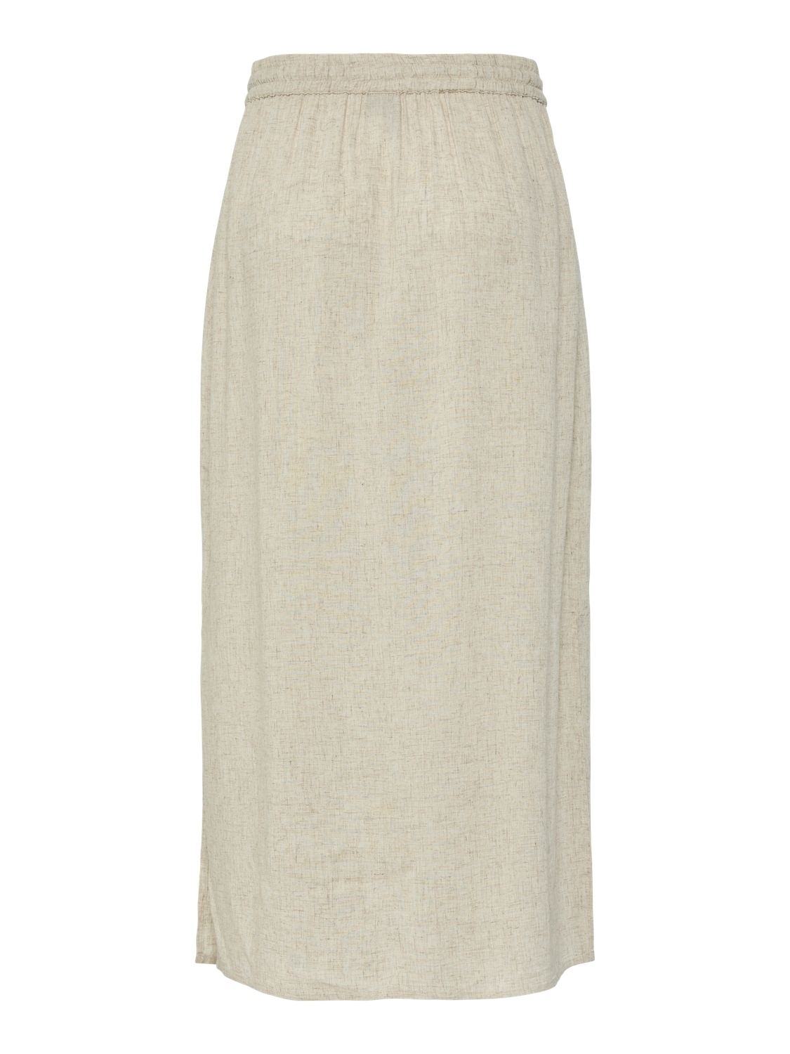 pieces Sommerrock »PCPIA MW ANKLE SKIRT WVN NOOS«, mit Leinen
