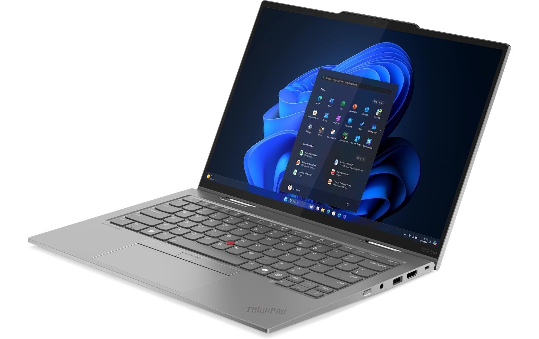 Lenovo Notebook »ThinkPad X1 2-in-1 Gen. 10 Copilot+ PC«, 35,56 cm, / 14 Zoll, Intel, Core Ultra 7, eingebauter Lautsprecher, eingebautes Mikrofon, Touchscreen