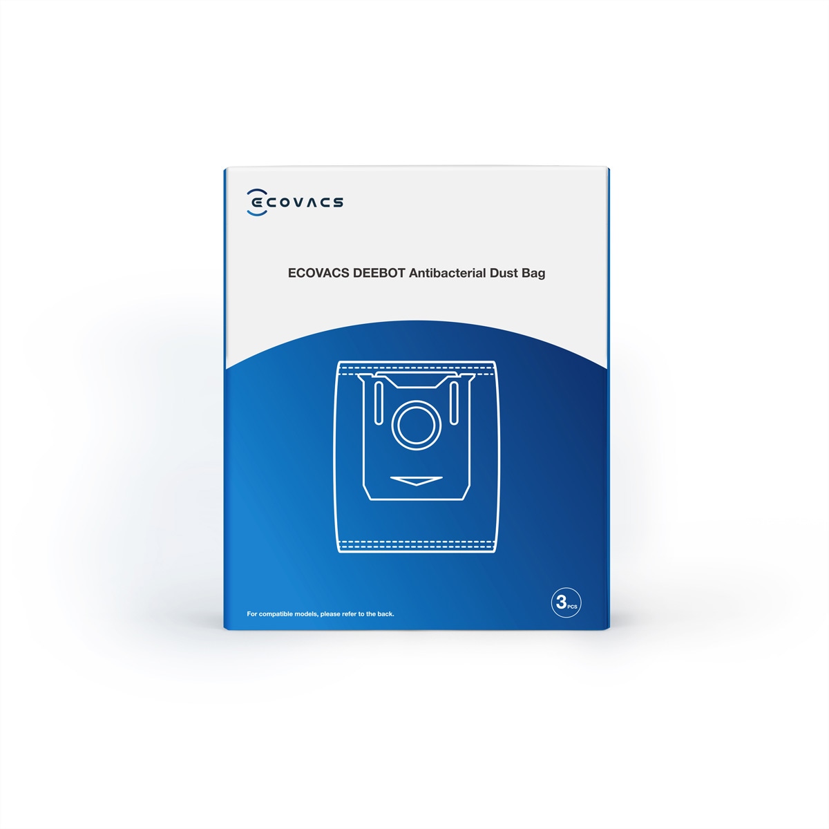 ECOVACS Zubehör Staubsauger-Roboter »Ecovacs Staubbeutel 3er Pack, zu T8+/N8+, N8+/T9+, Deebot, 2.5L«