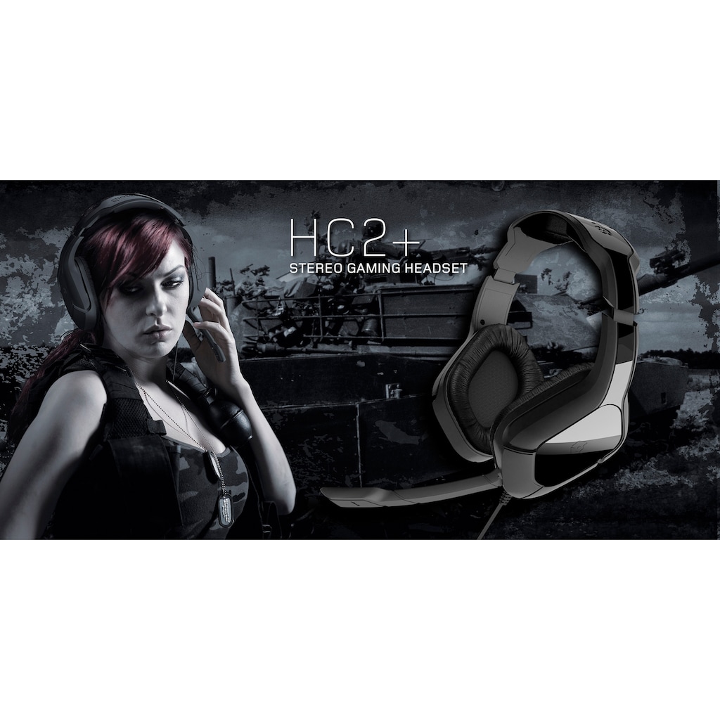 Gioteck Gaming-Headset »Gioteck GI018401 HC2+«, Mikrofon abnehmbar-Noise-Cancelling