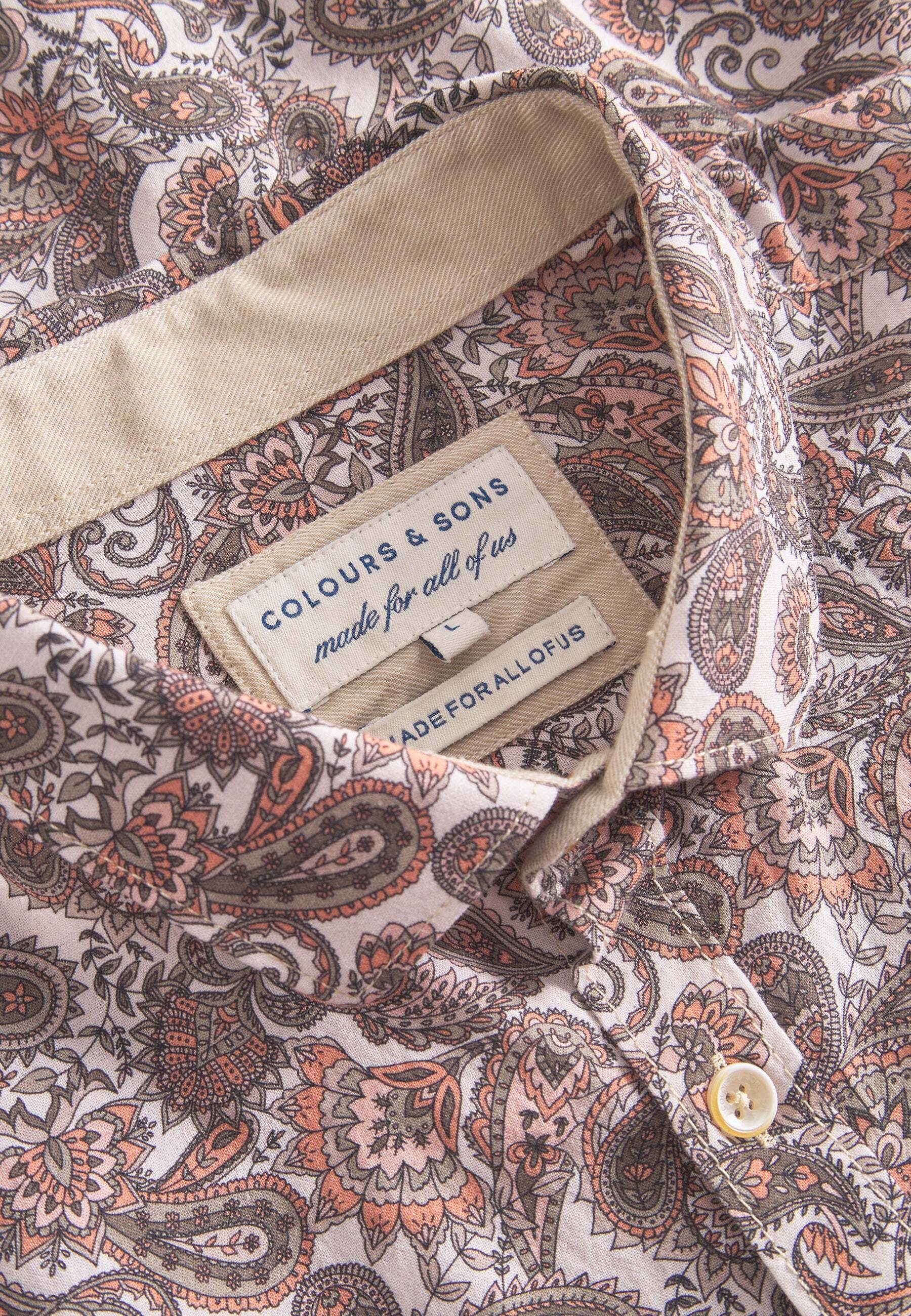 colours & sons Langarmhemd »colours & sons Langarmhemd Shirt Printed«