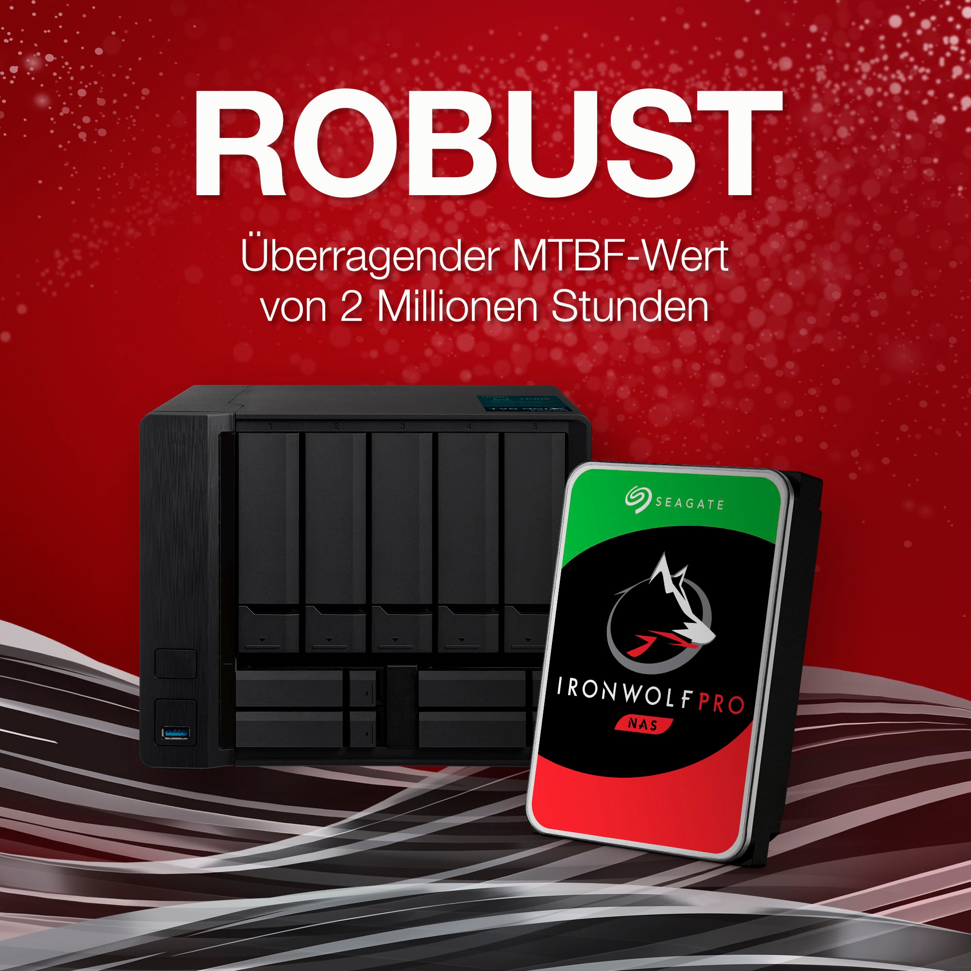 Seagate HDD-Festplatte »IronWolf Pro«, 3,5 Zoll, Anschluss SATA III, Bulk, inkl. 3 Jahre Rescue Data Recovery Services