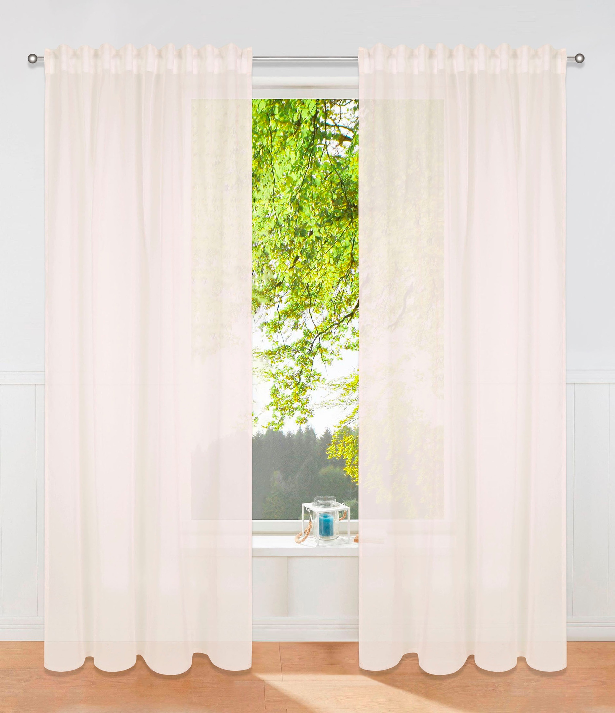 my home Gardine »Dolly«, (2 St.), gewebt, Polyester