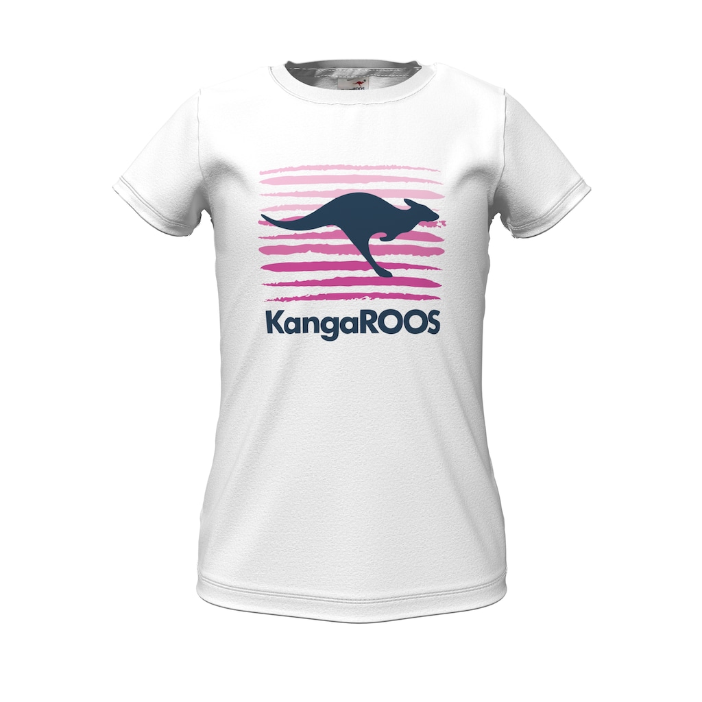 KangaROOS T-Shirt, mit grossem Logodruck