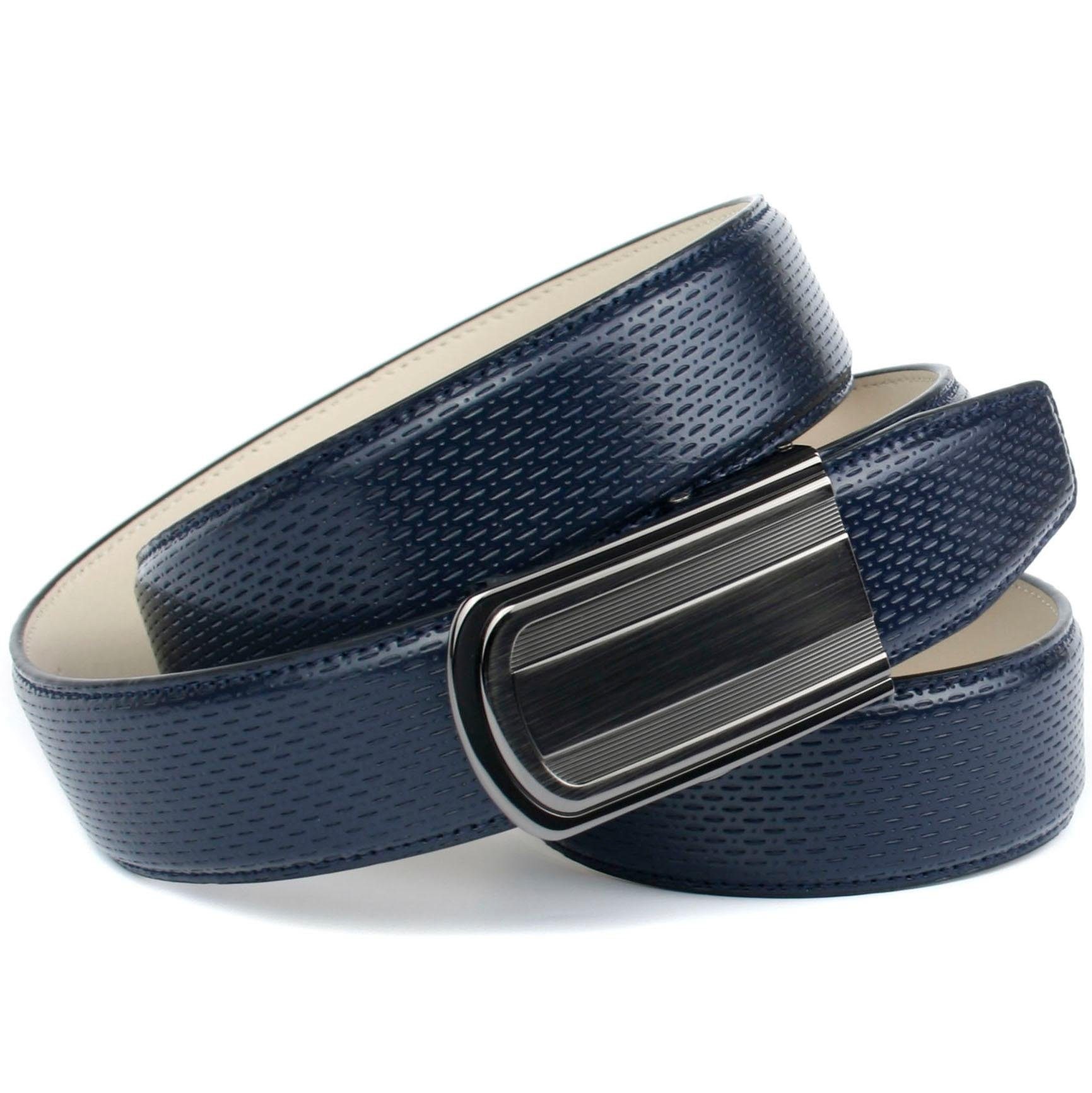 Anthoni Crown für bestellen blaue Schuhe perforiertem Jelmoli-Versand | mit Leder online Ledergürtel