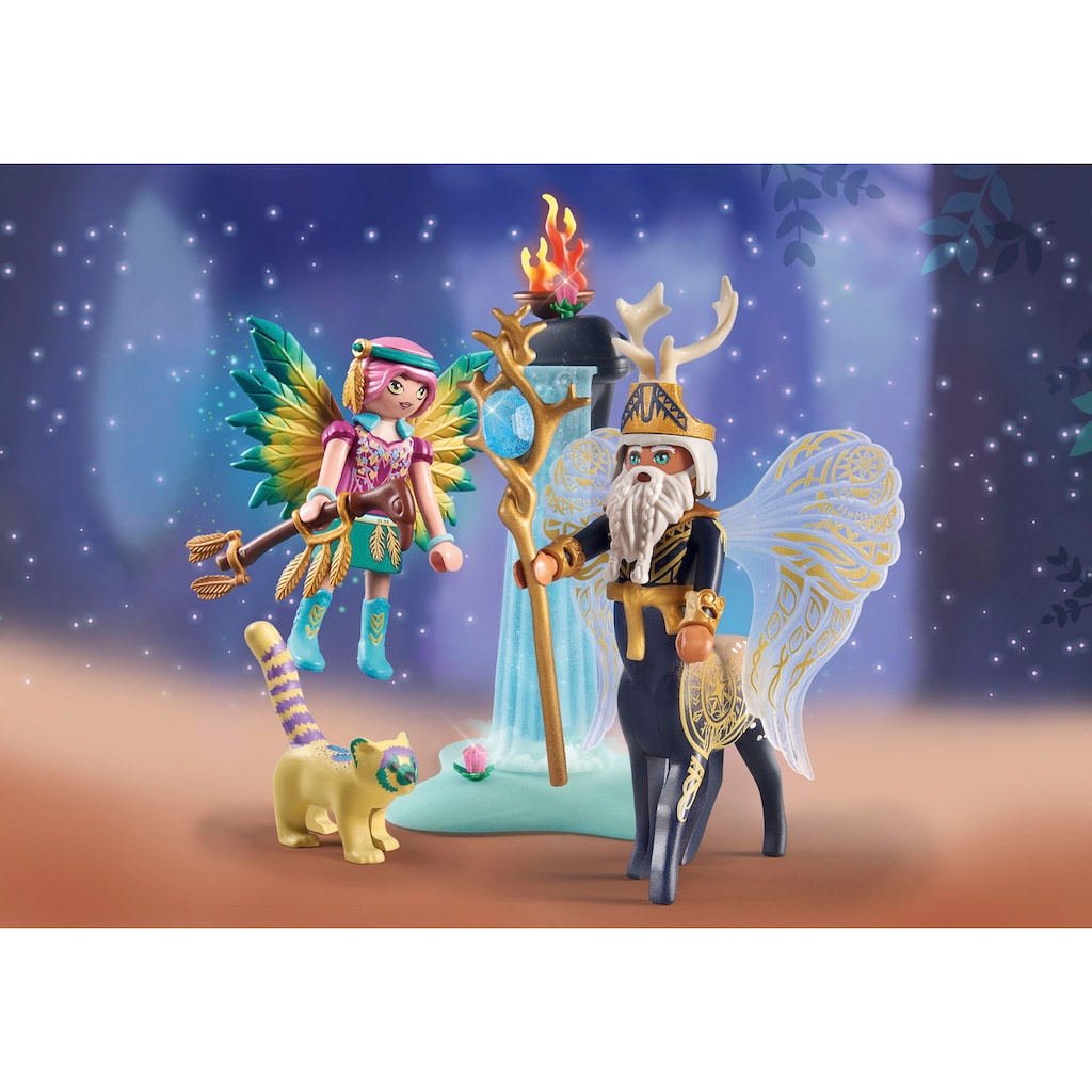 Playmobil® Konstruktions-Spielset »Abjatus mit Knight Fairy Hildi (71235), Adventures of Ayuma«, (32 St.)