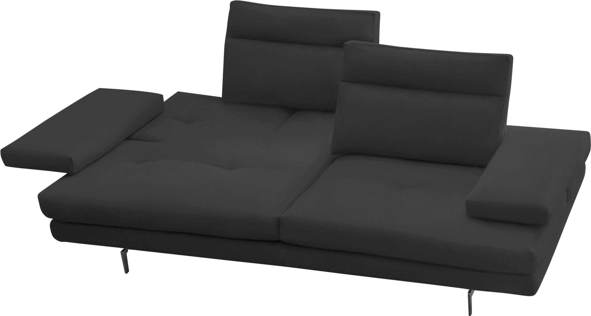 CALIA ITALIA 3,5-Sitzer »Toby Wing, italienisches Designsofa, super bequem, Megasofa«, inkl. Sitztiefenverstellung und Armteilfunktion, Füsse in Schwarz matt
