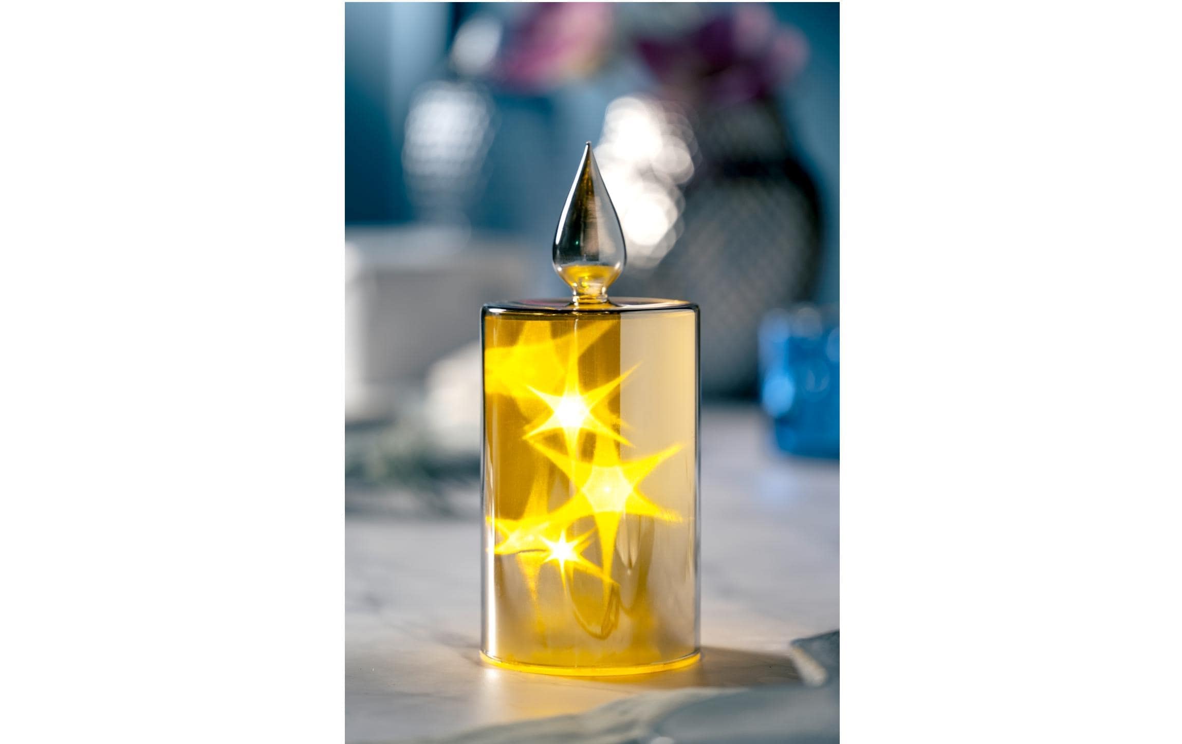 LEONARDO LED-Kerze »Palazzo 24 x | kaufen 9 cm, Jelmoli-Versand Silberfarben« online