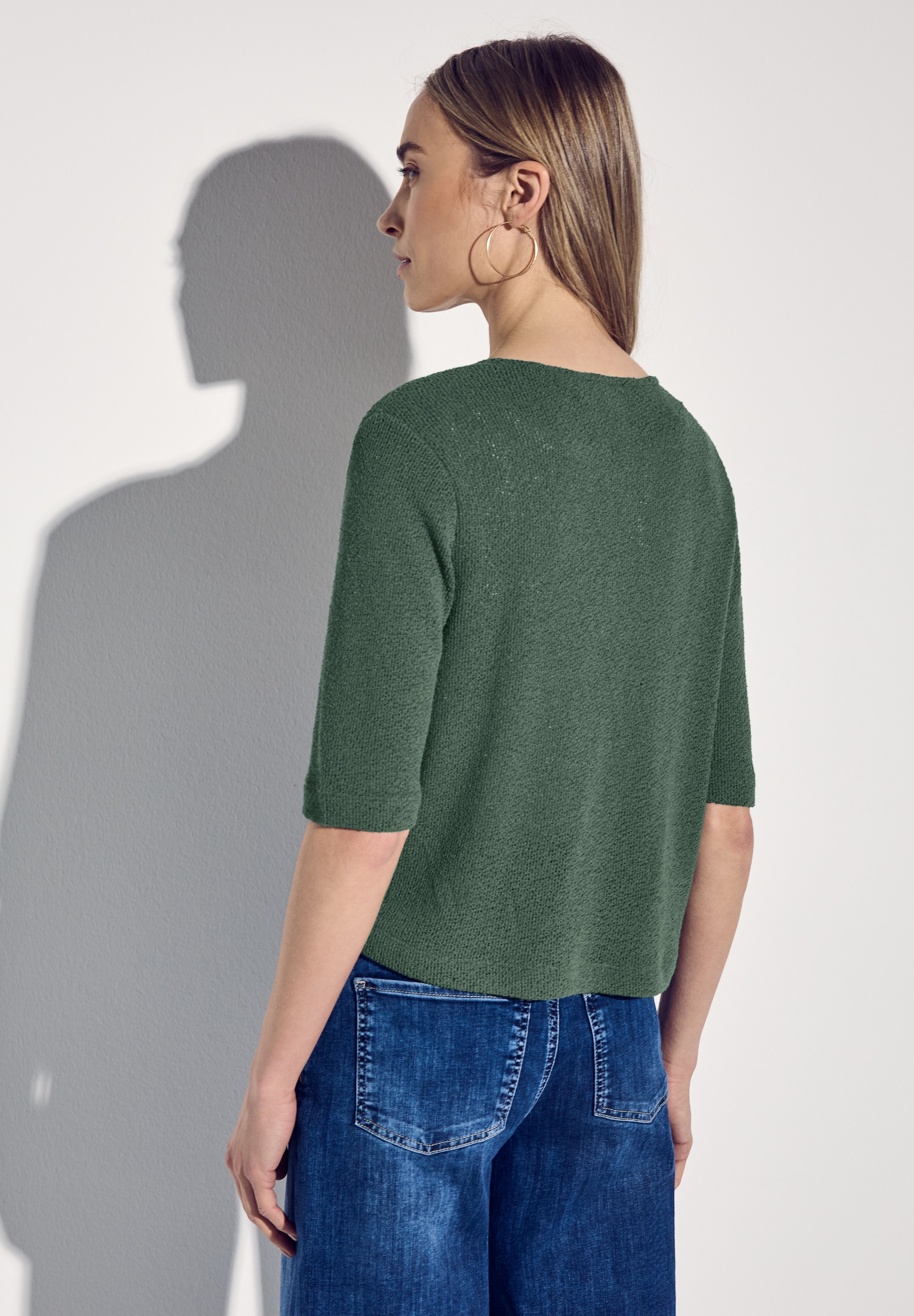 STREET ONE Shirtjacke, im Strick-Look