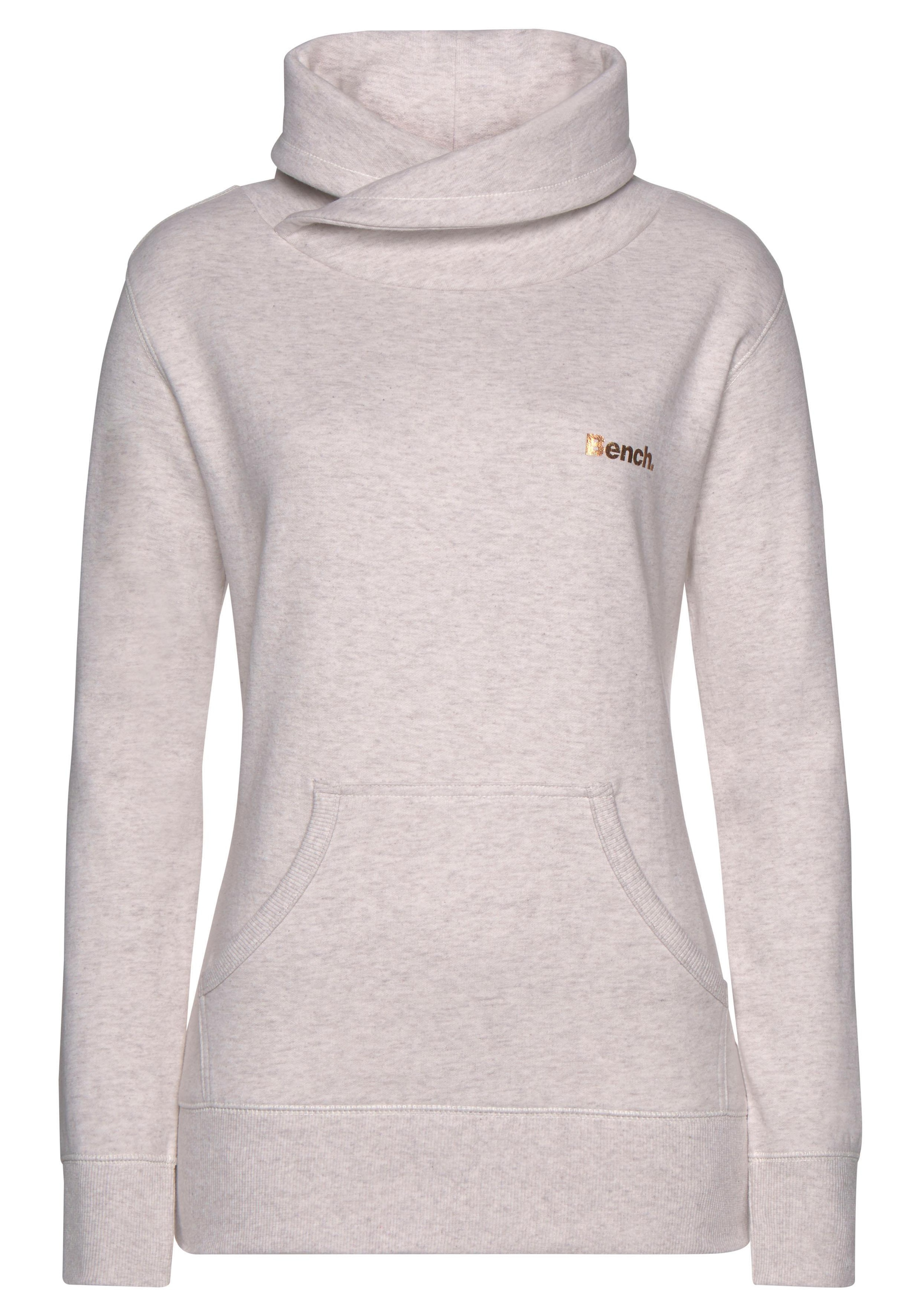 Bench. Loungewear Longsweatshirt »mit Stehkragen in Layeroptik«, und Kängurutasche, Loungewear, Loungeanzug