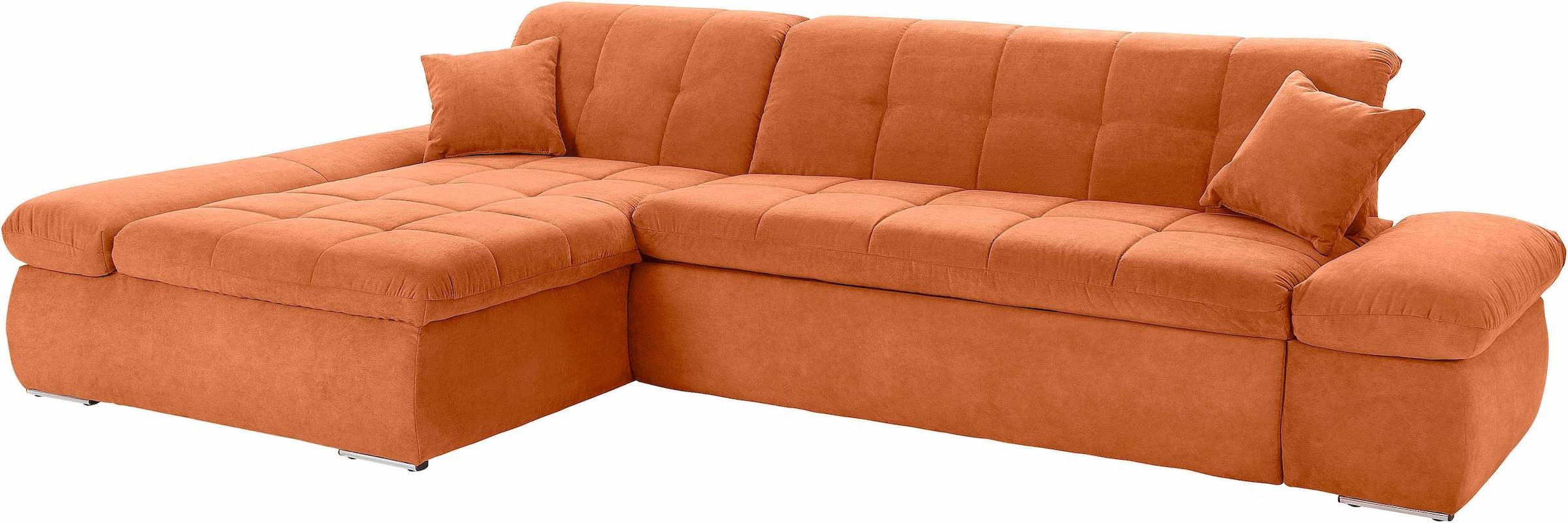 DOMO collection Ecksofa »NMoric XXL, B/T/H: 300/172/80cm, L-Form«, wahlweise mit Bettfunktion und Armlehnverstellung