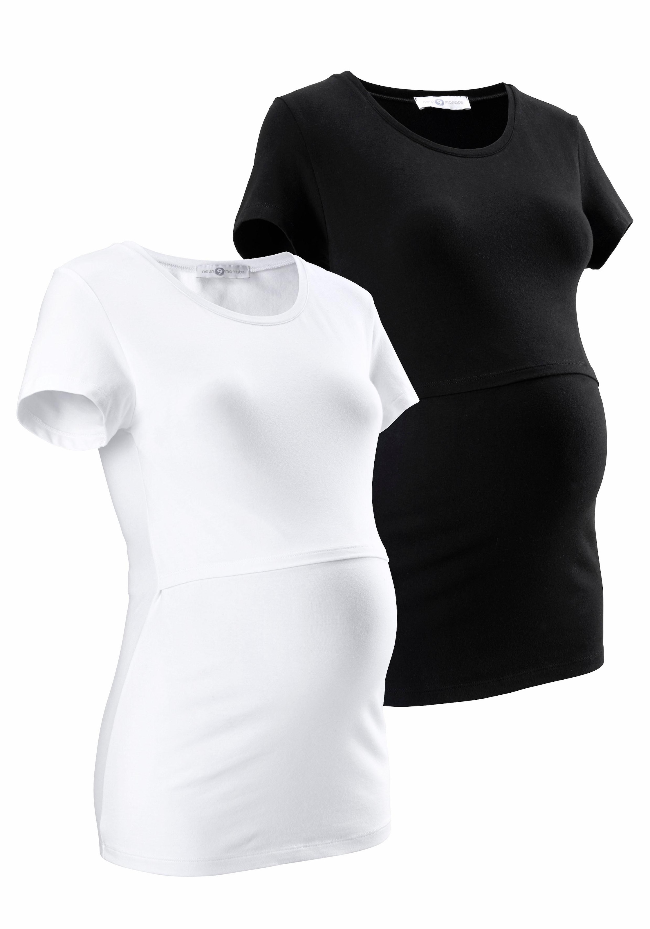 Umstandsshirt », 2er Pack T-Shirts für Schwangerschaft und Stillzeit«, (Packung, 2...