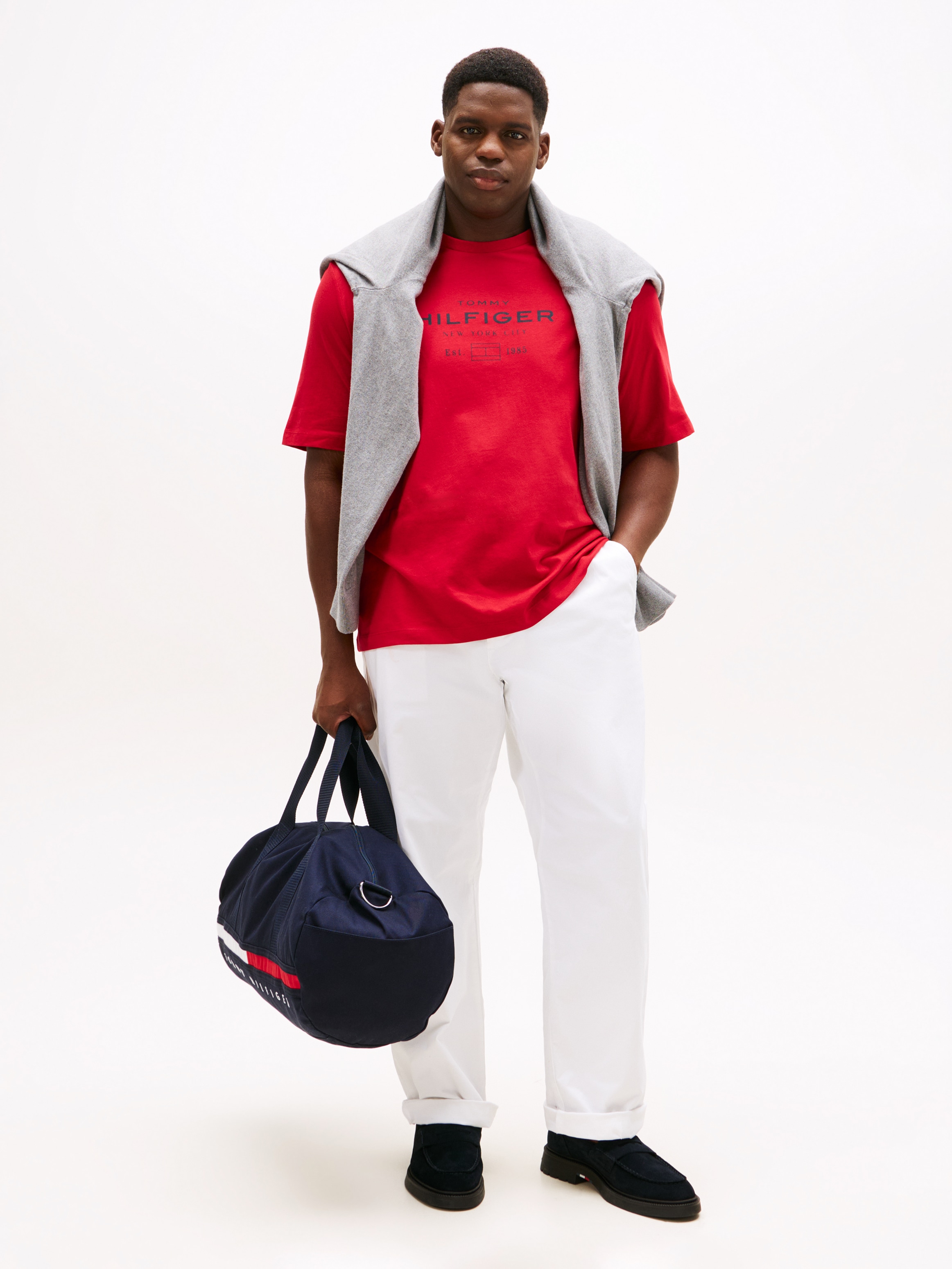 Tommy Hilfiger Big & Tall T-Shirt »HILFIGER STACK GRAPHIC TEE«, Grosse Grössen