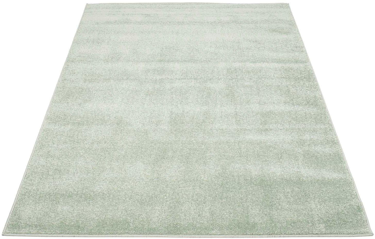 Carpet City Teppich »Moda Soft 2081«, rechteckig, 11 mm Höhe, Kurzflor, Uni-Farben, Weicher Flor