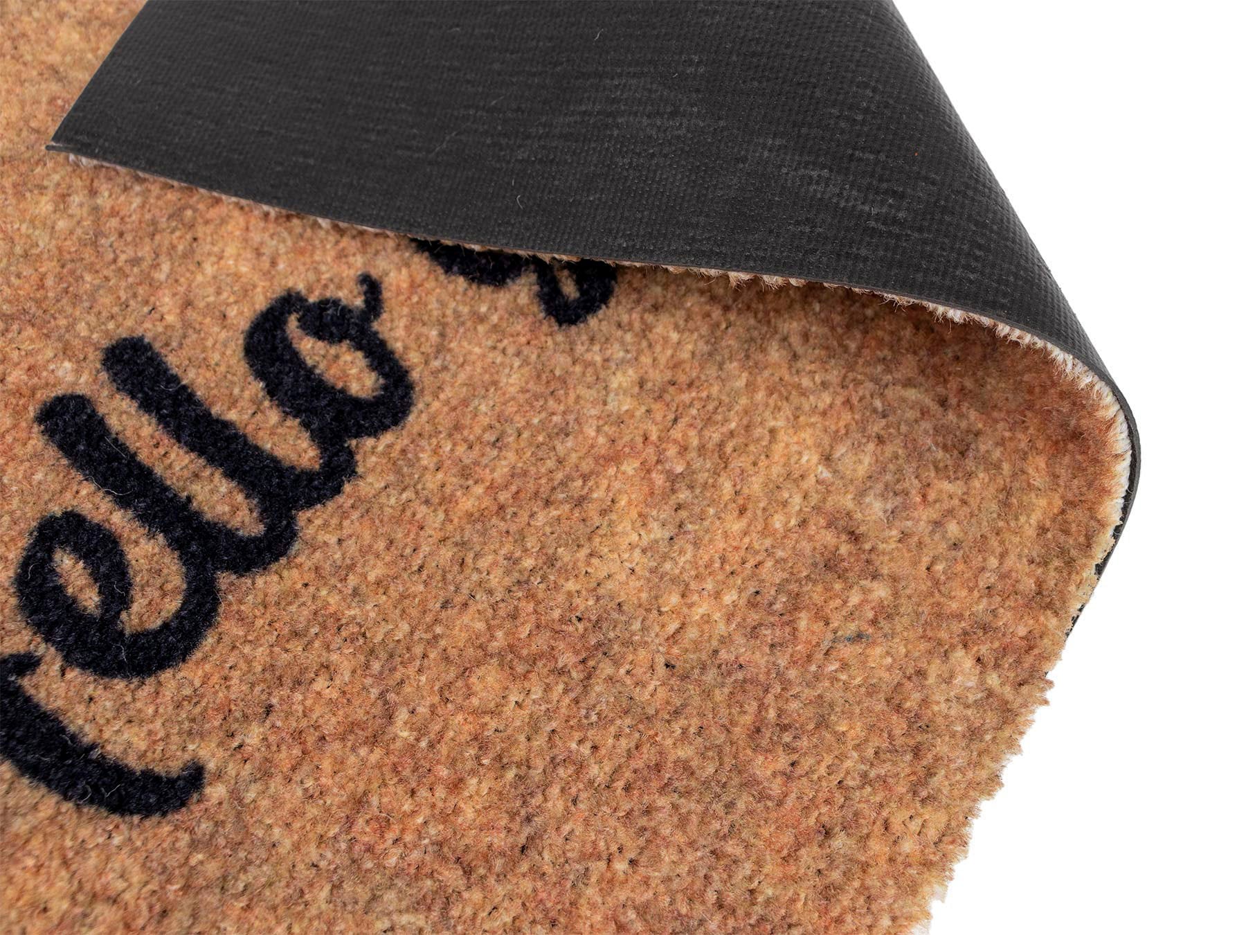 Primaflor-Ideen in Textil Fussmatte »Schmutzfangmatte COUNTRY, Hello«, rechteckig, 7 mm Höhe, Schmutzfangmatte, Kokos-Optik, rutschhemmende Rückseite, waschbar