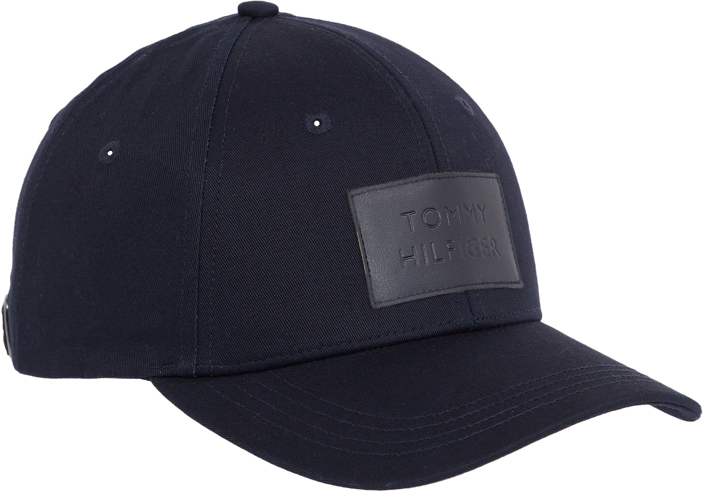 online kaufen Jelmoli-Versand Leder-Badge Tommy Cap, Hilfiger mit | Baseball