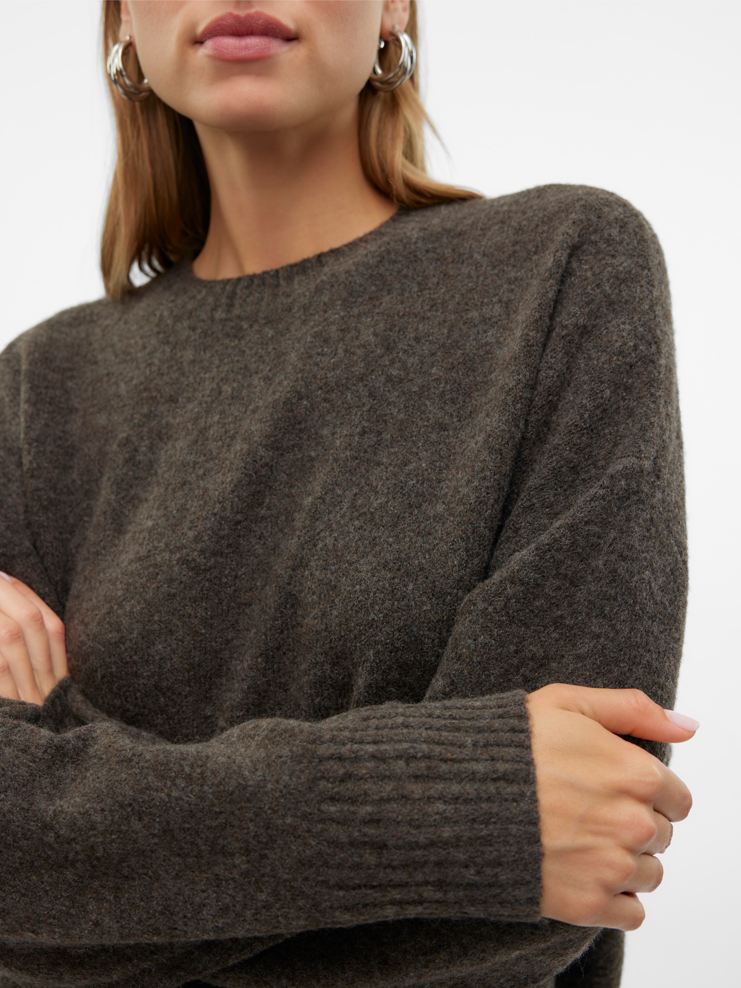 Vero Moda Strickpullover »VMBOOM LS O-NECK PULLOVER GA NOOS«