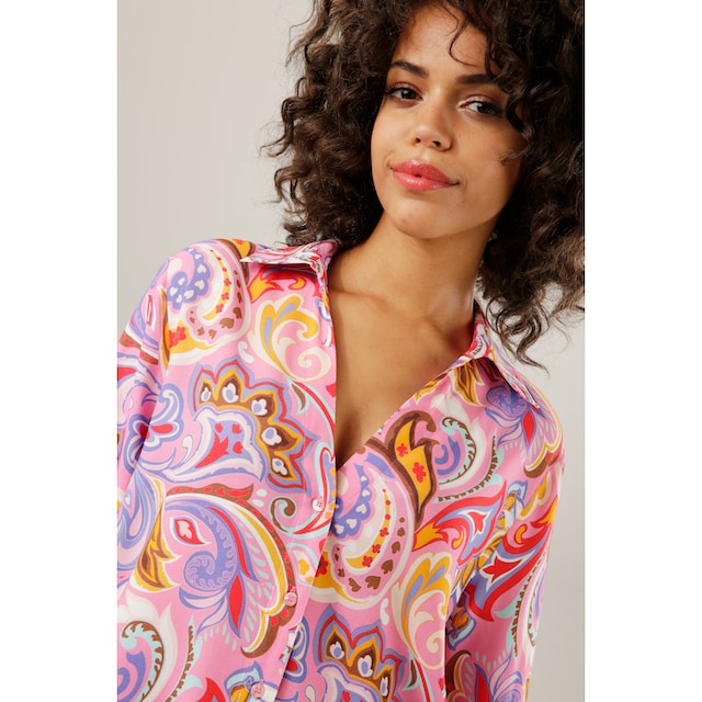 Aniston CASUAL Hemdbluse, graphische Paisley-Muster - jedes Teil ein Unikat  online bestellen | Jelmoli-Versand
