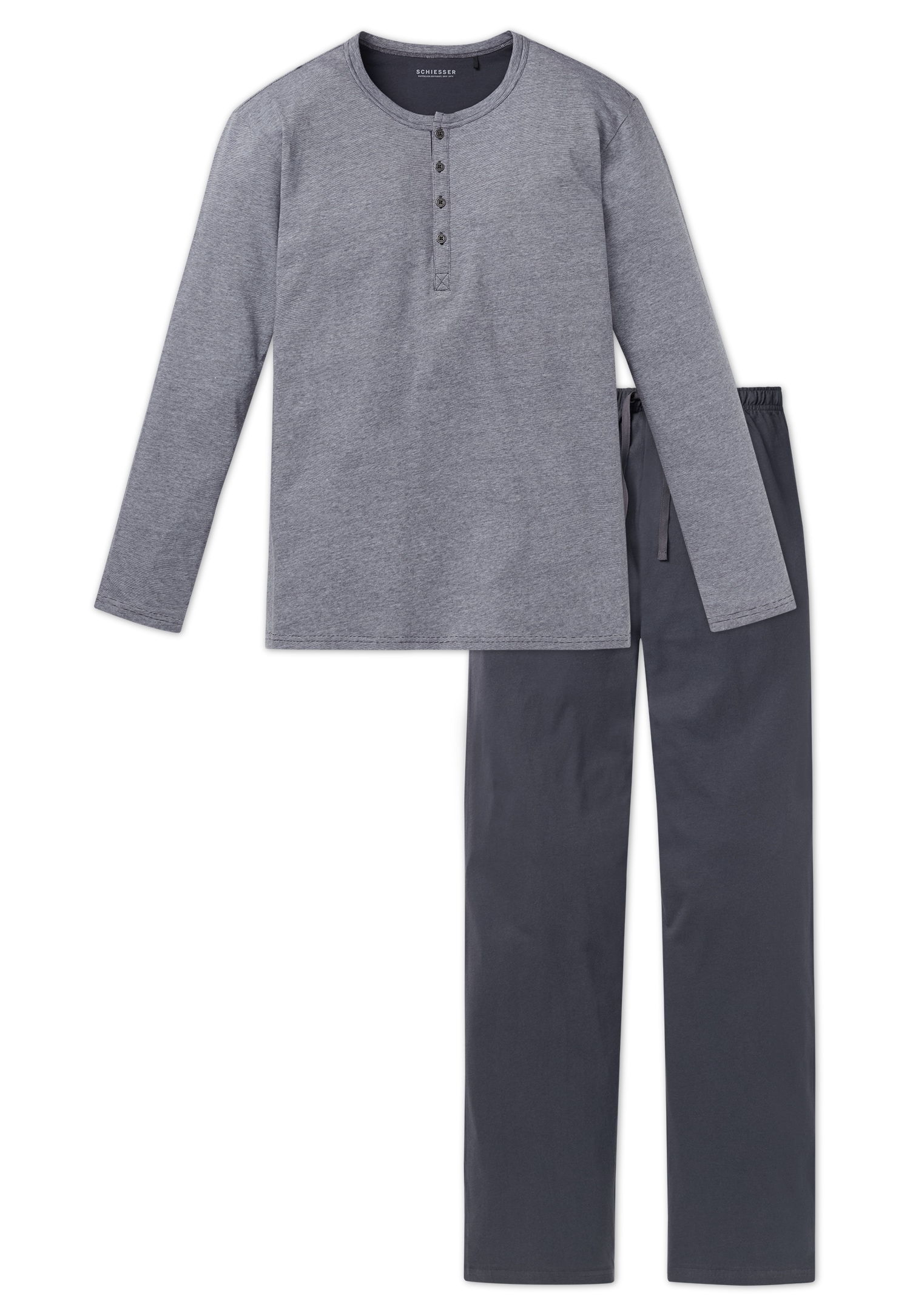 Schiesser Pyjama »"selected! premium inspiration"«, (2 tlg.), mit praktischer Knopfleiste