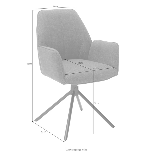 MCA furniture 4-Fussstuhl »Pemba«, (Set), 2 St., 2er-Set, 180°drehabr mit  Nivellierung, Stuhl belastbar bis 120 kg online bestellen | Jelmoli-Versand | Stühle