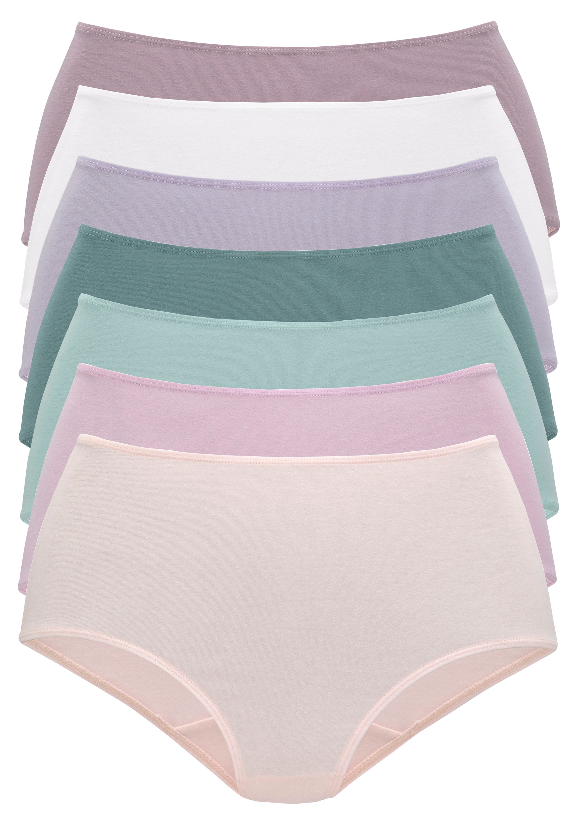 Vivance Taillenslip 7er-Pack, in frischen und gedeckten Farben