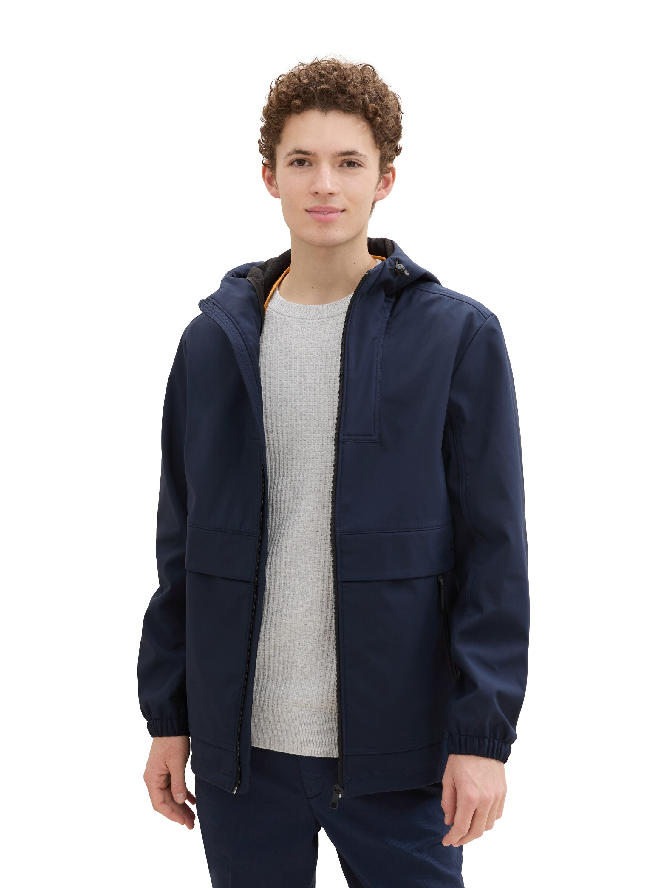 TOM TAILOR Denim Softshelljacke, mit Kapuze, mit Kapuze