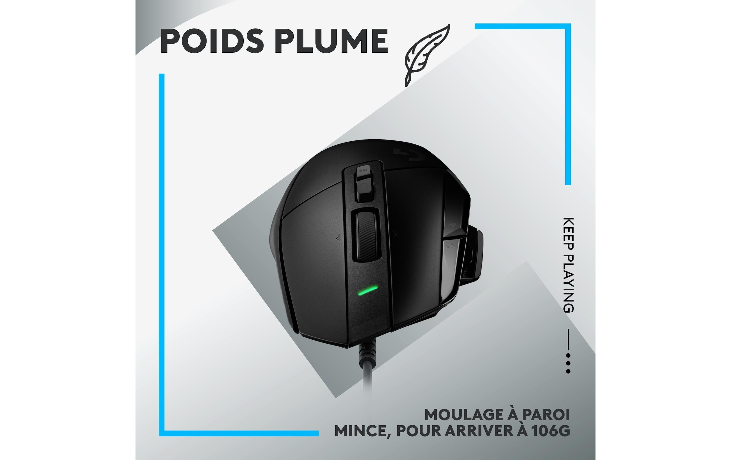 Logitech Gaming-Maus »G502 X Schwarz«, kabelgebunden