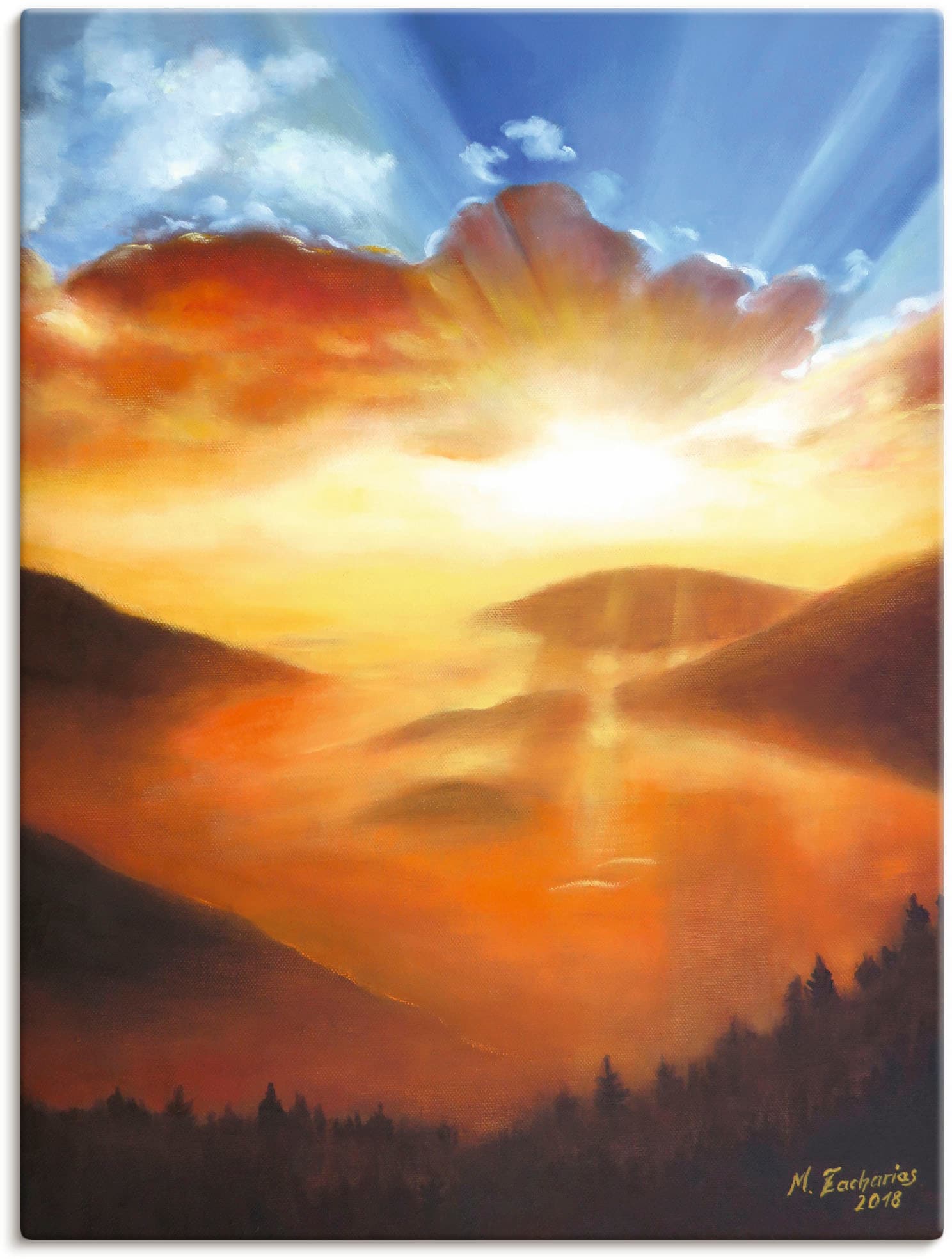 Artland Wandbild »Erwachen in der vom in St.), Grössen Natur«, verschied. als Sonnenuntergang Leinwandbild, -aufgang, & online kaufen (1 Poster Jelmoli-Versand | Bilder