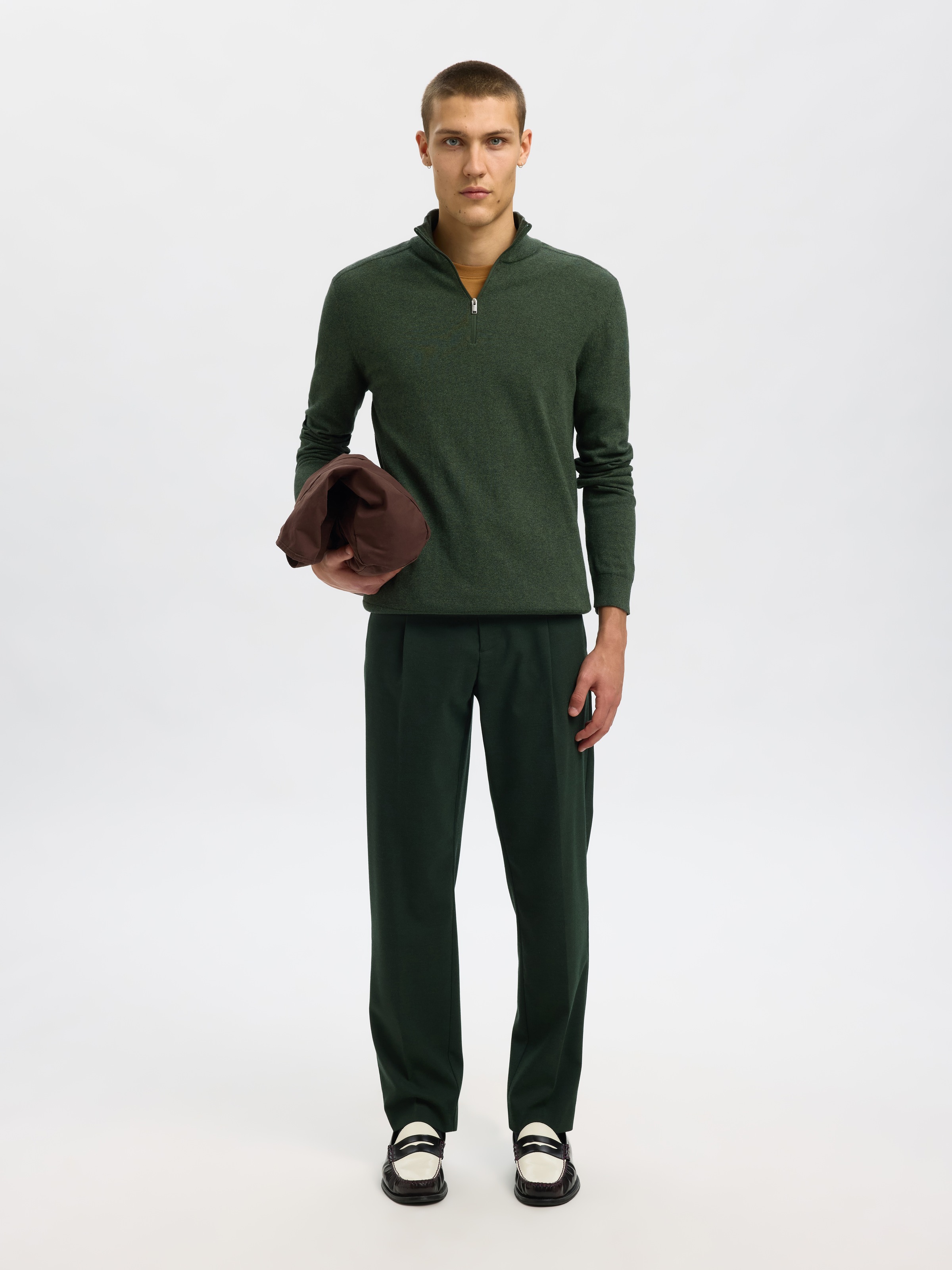 SELECTED HOMME Troyer »SLHBERG HALF ZIP CARDIGAN NOOS«