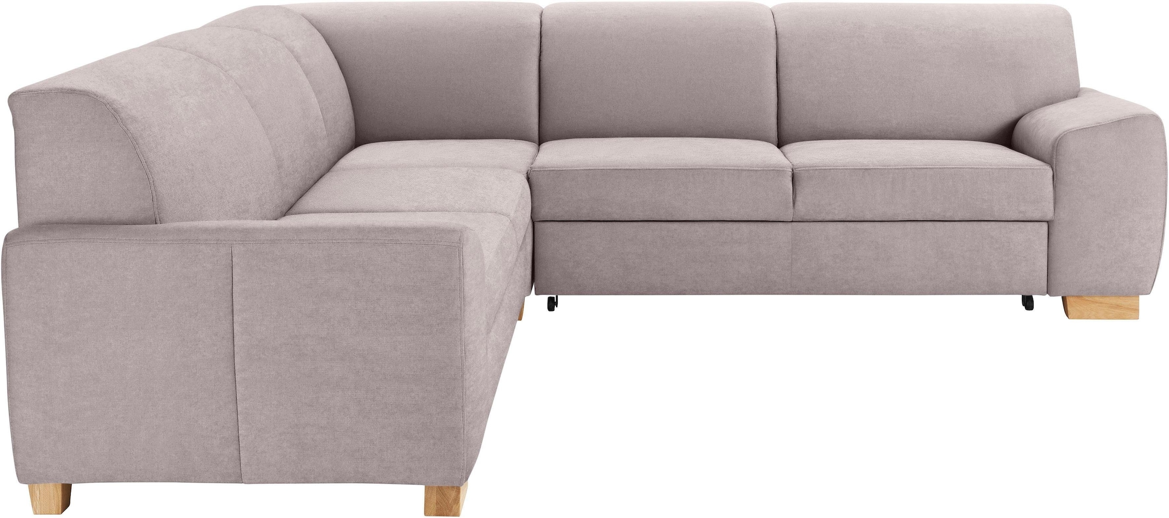 DOMO collection Ecksofa »Incanto kubische Formensprache, komfortabel, flache Armlehnen, L-Form«, wahlweise mit Bettfunktion