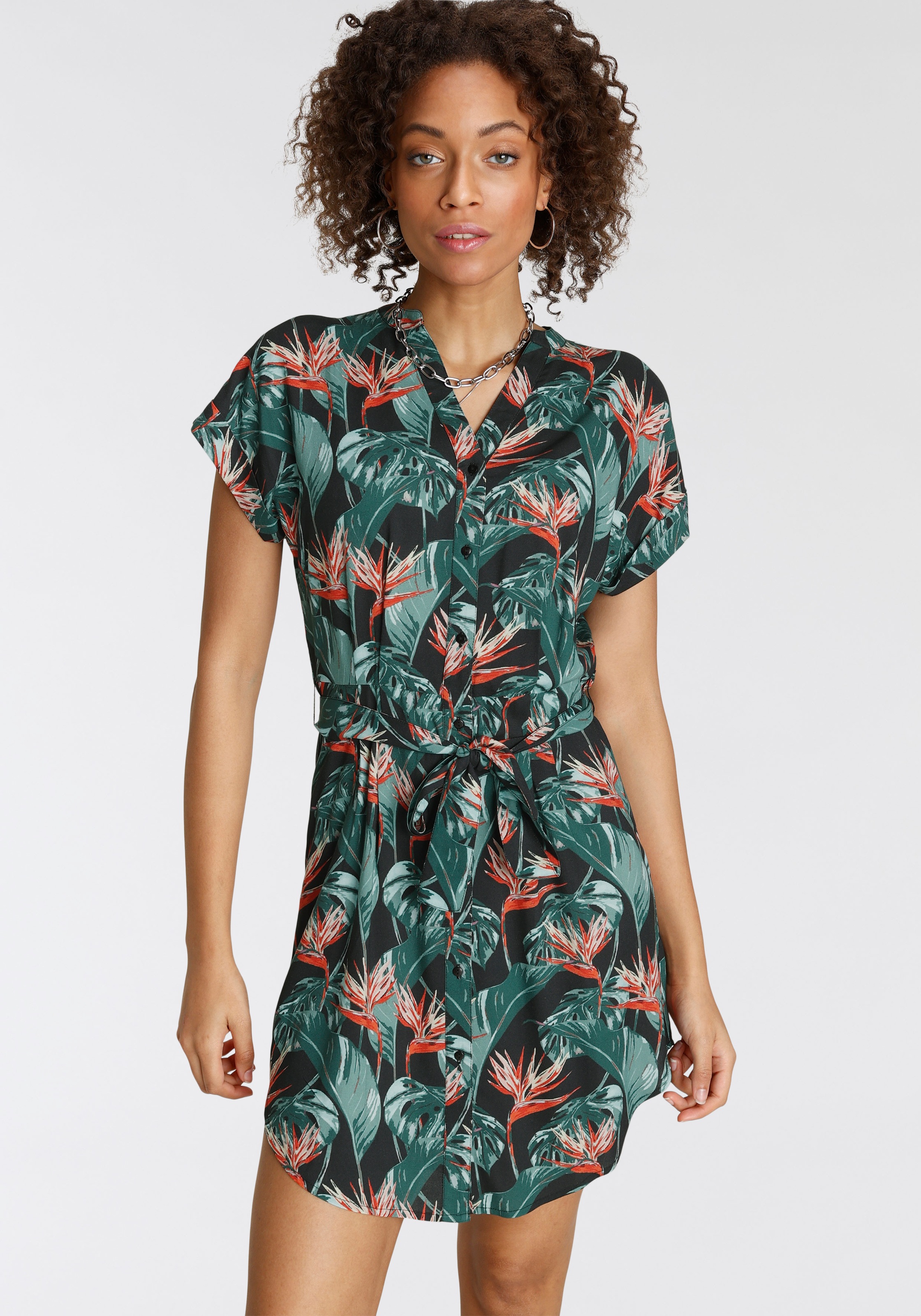 Tamaris Hemdblusenkleid, mit Bindegürtel - NEUE KOLLEKTION kaufen