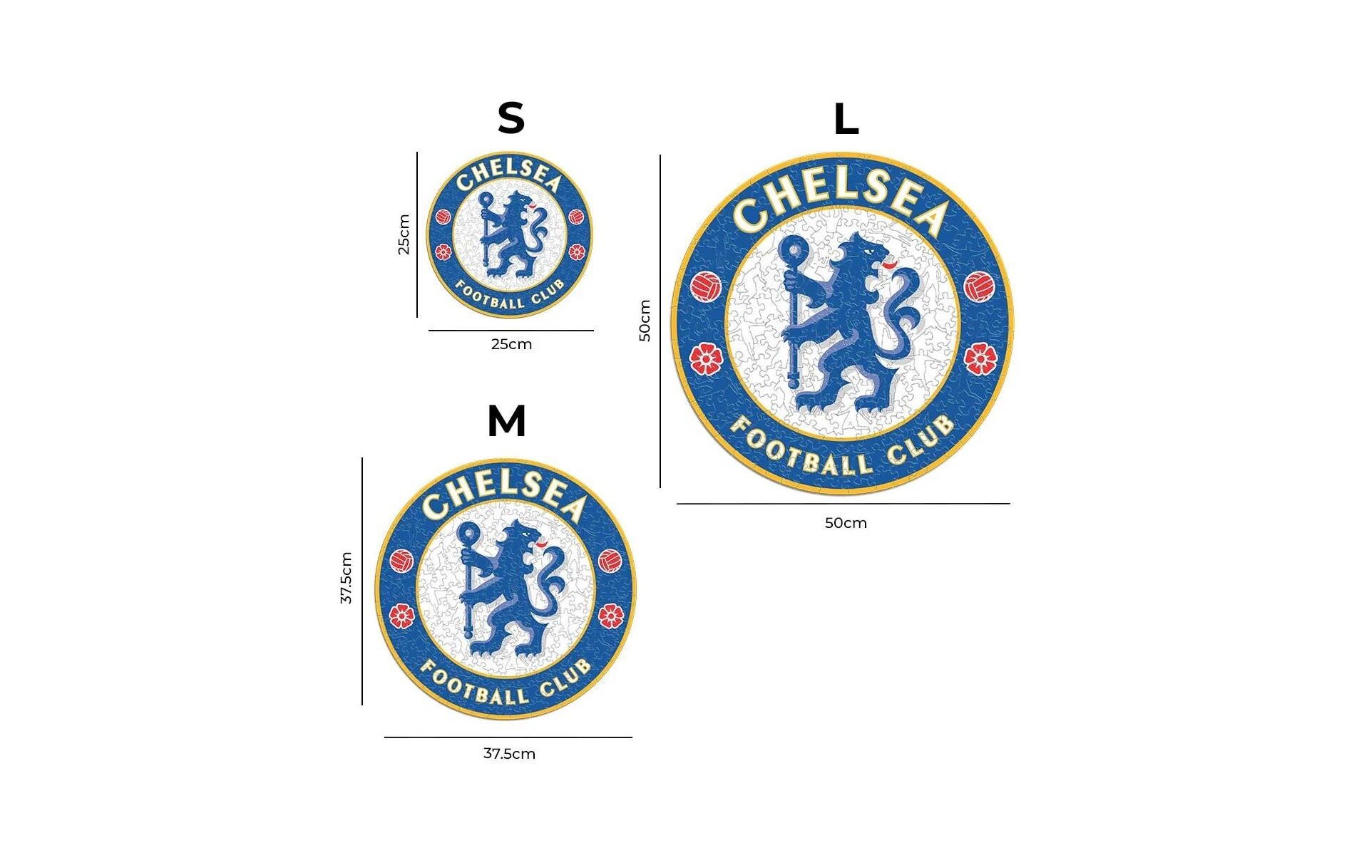 Puzzle »Iconic Chelsea FC Logo«, Holzart: Birke (Herkunftsland: China)