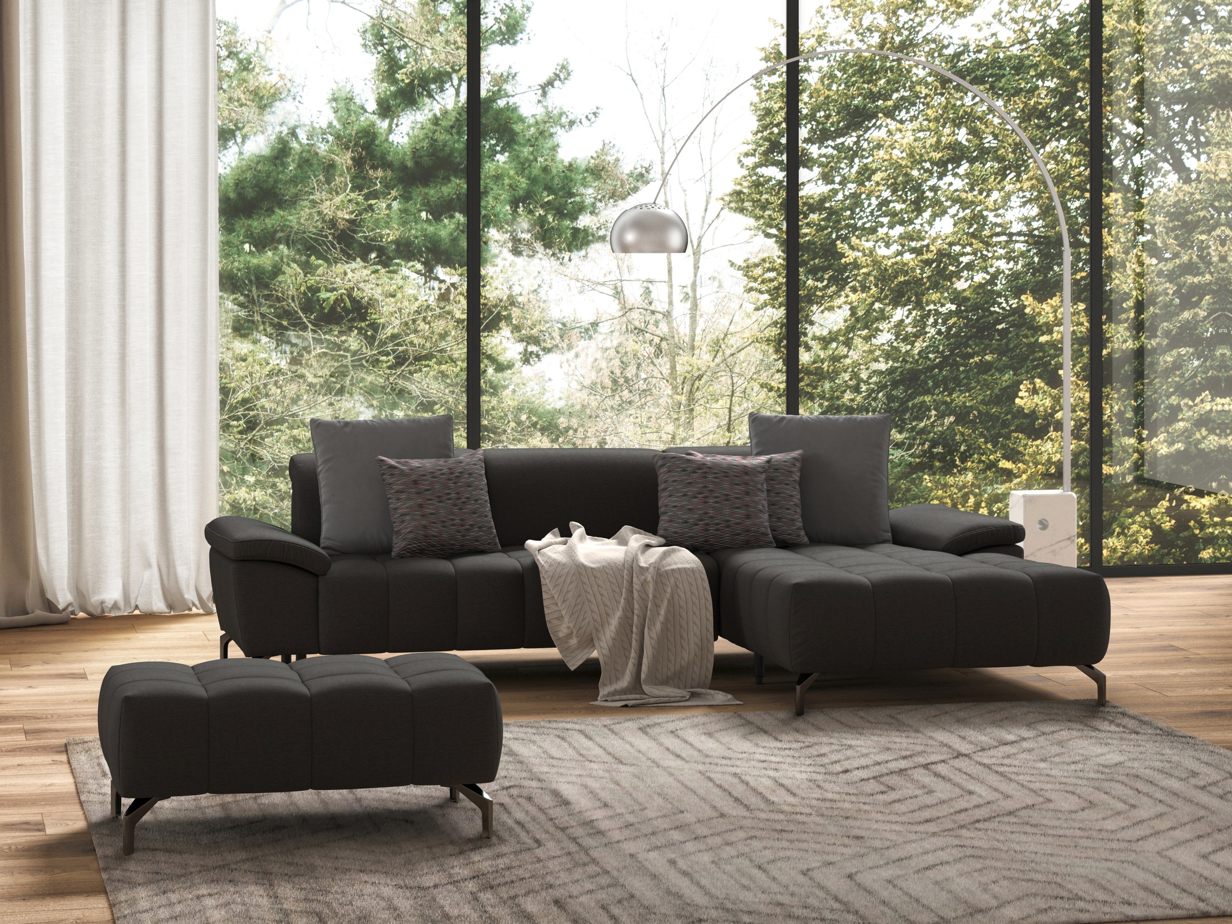 sit&more Hocker »Cool«, mit schwarzen Füssen