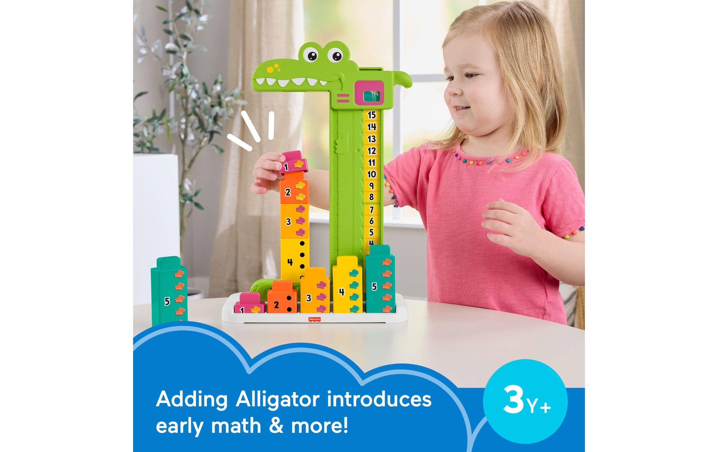 Fisher-Price® Stapelspielzeug »Mein Zahlen-Krokodil«