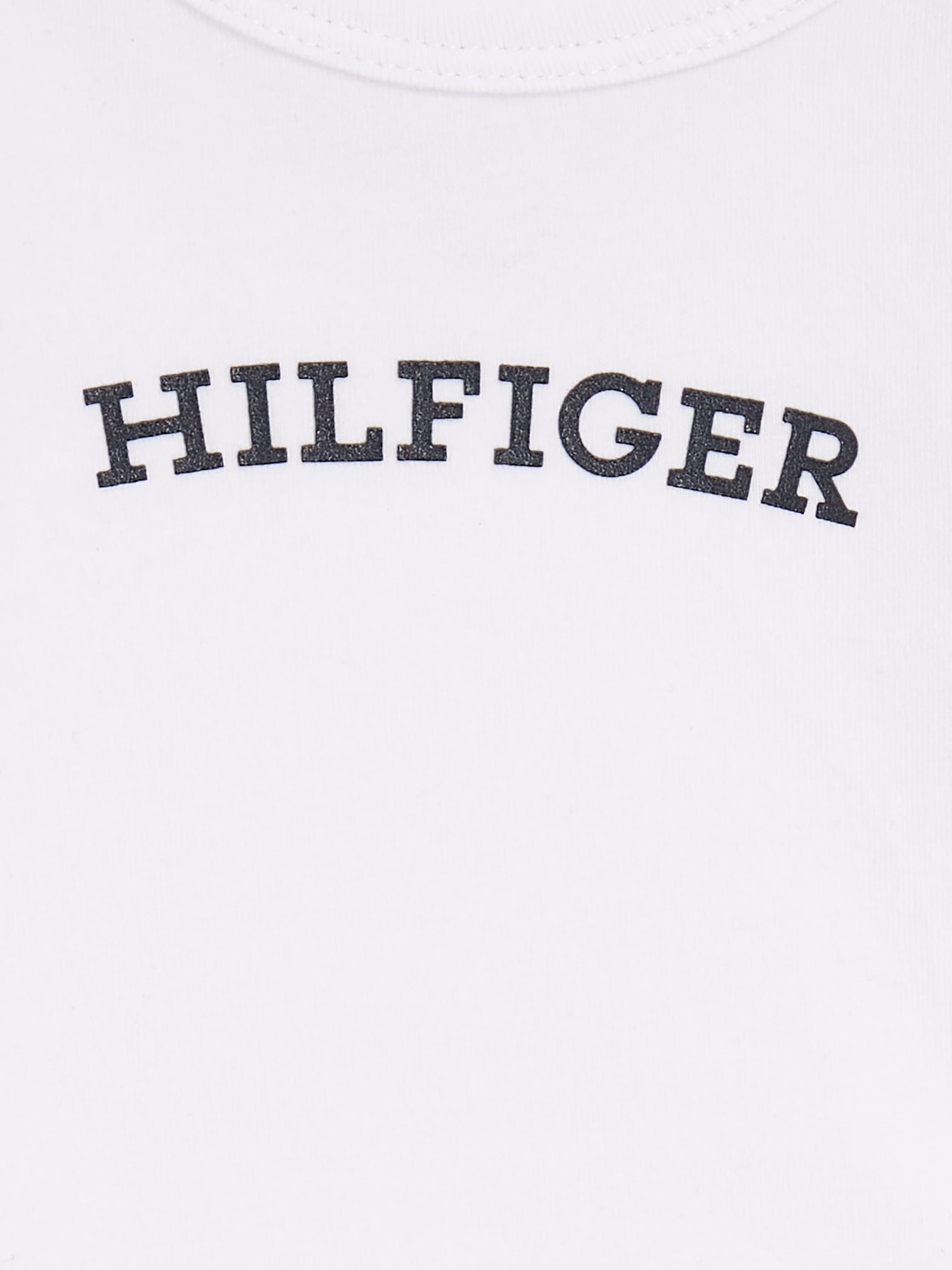 Tommy Hilfiger Body »BABY CURVED MONOTYPE BODY L/S«, mit Hilfiger Logo-Schriftzug & Flag