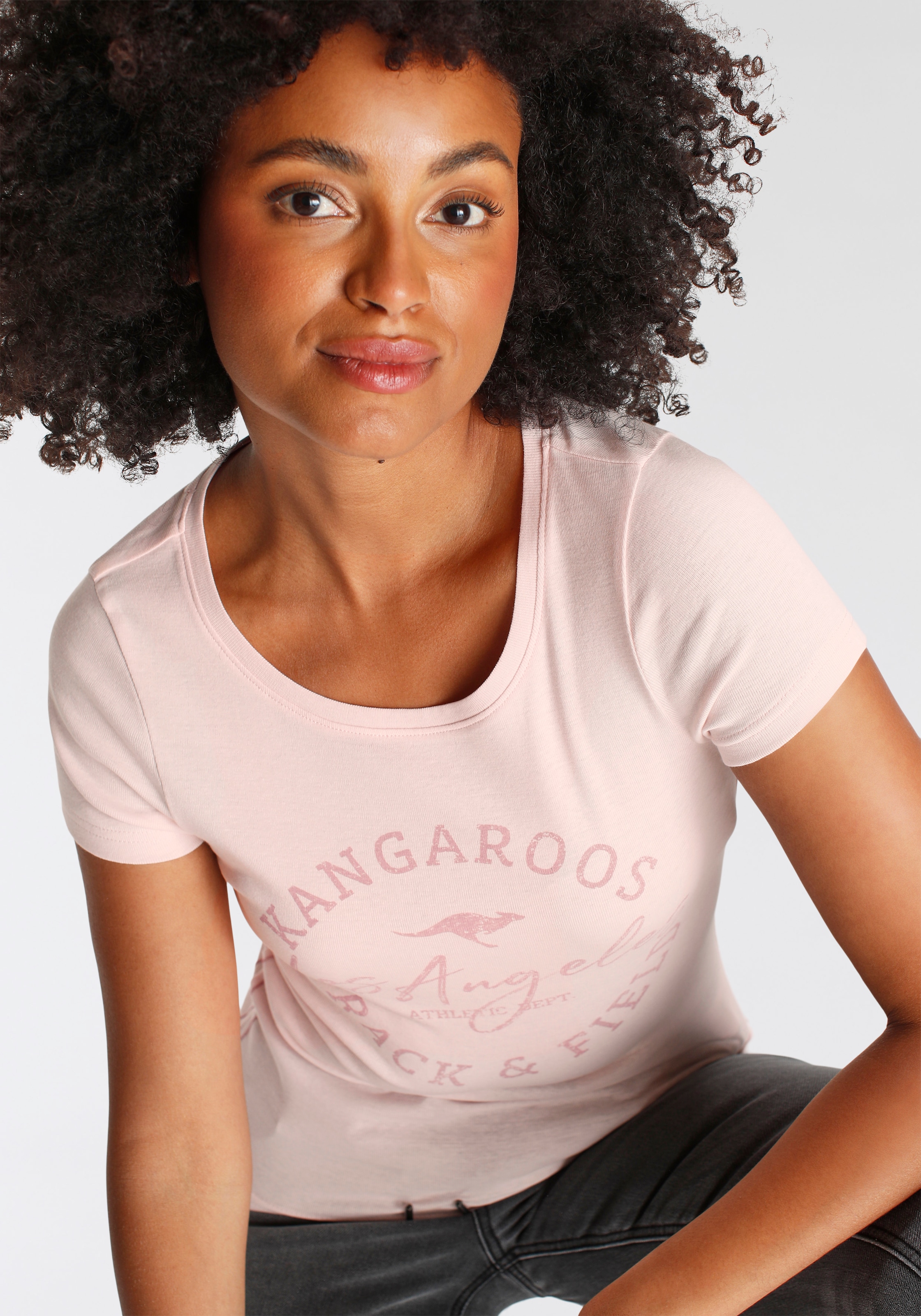 KangaROOS Print-Shirt, im American-Look - NEUE FARBEN