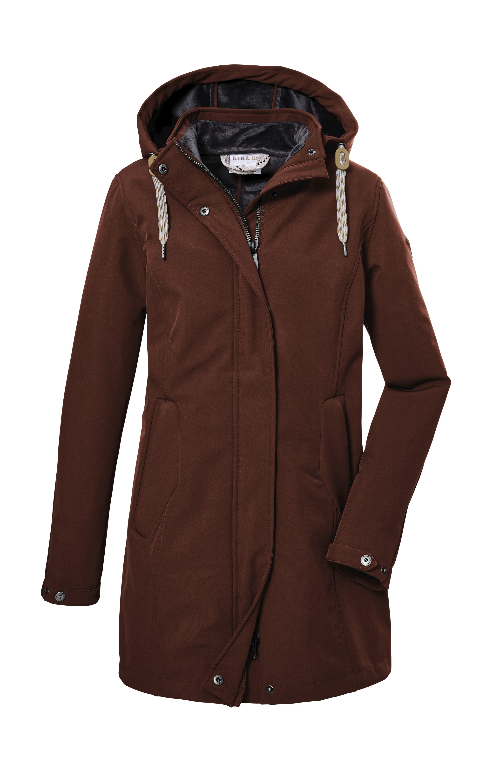 G.I.G.A. DX by killtec Softshellparka »GW 19 WMN SFTSHLL PRK« Wasser- und winddichter Damen Softshellparka mit Fleece-Futter