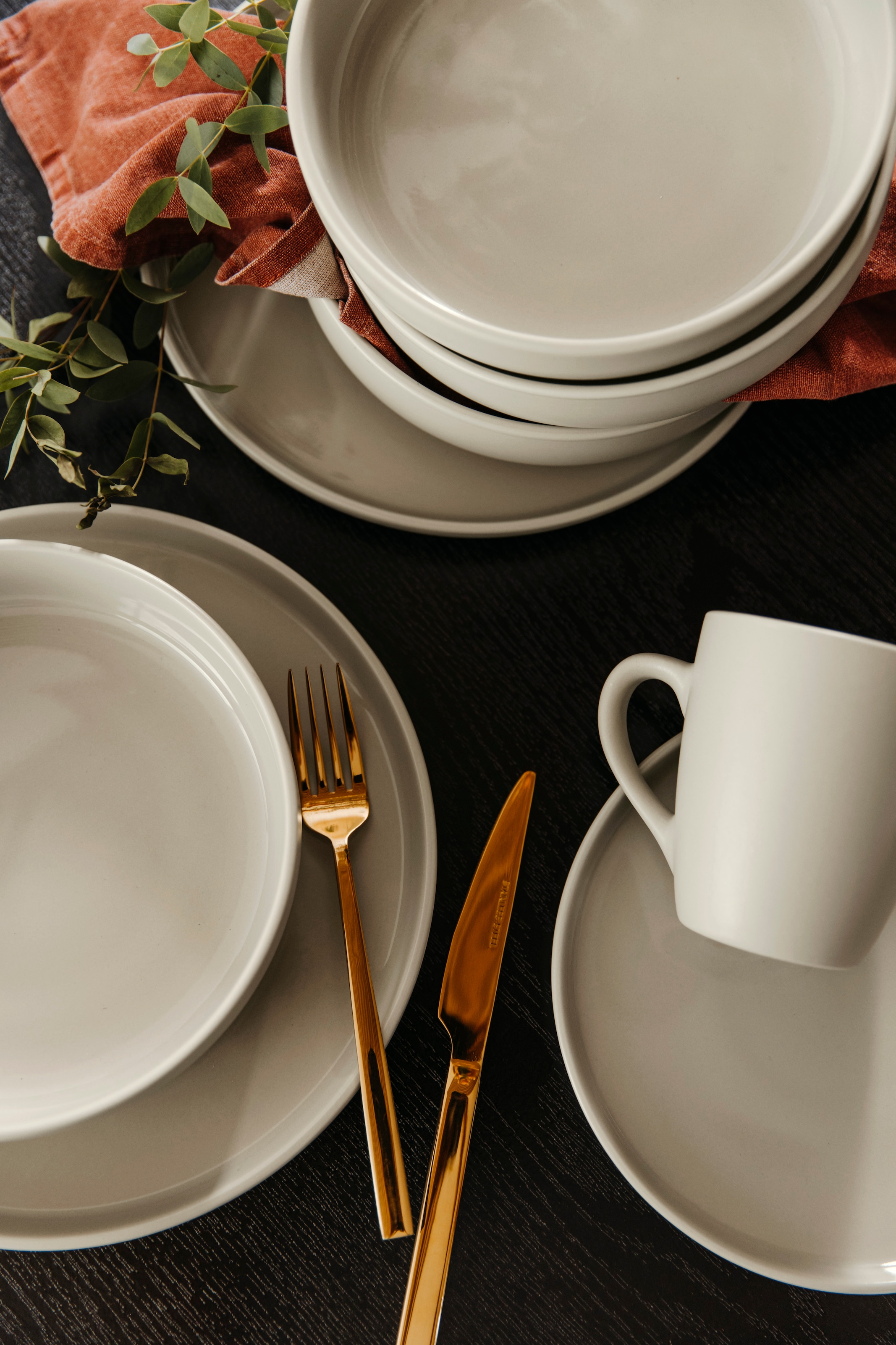 LeGer Home by Lena Gercke Kombiservice »Geschirr-Set, Service Liliane«, (Set, 16 tlg., 4 Kaffeebecher, 4 Speise- und Desserteller, 4 Universalschüsseln), skandinavische, minimalistische Formensprache, 16 Teile