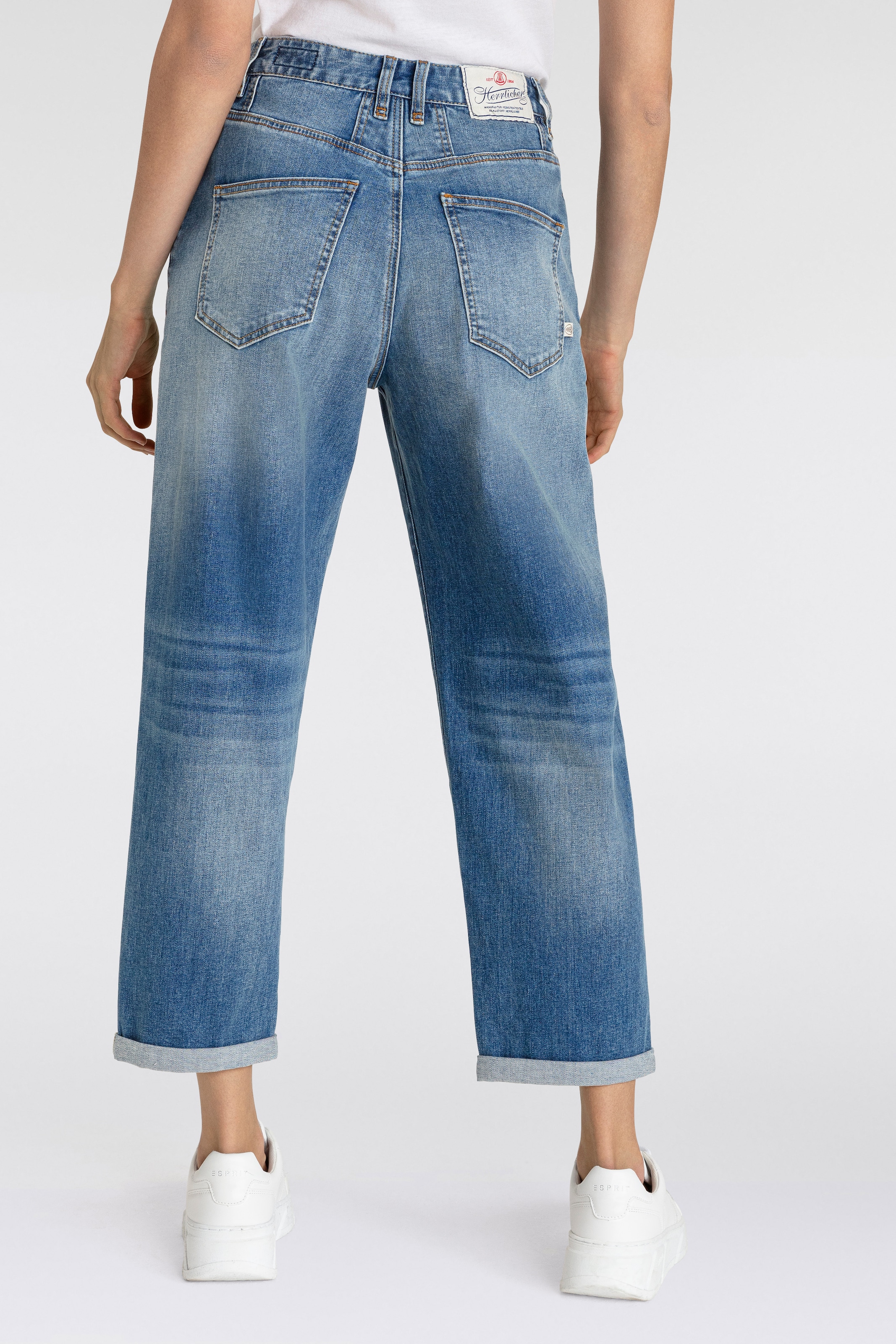 Herrlicher Loose-fit-Jeans »Brooke Organic Denim«, in Cropped-Länge