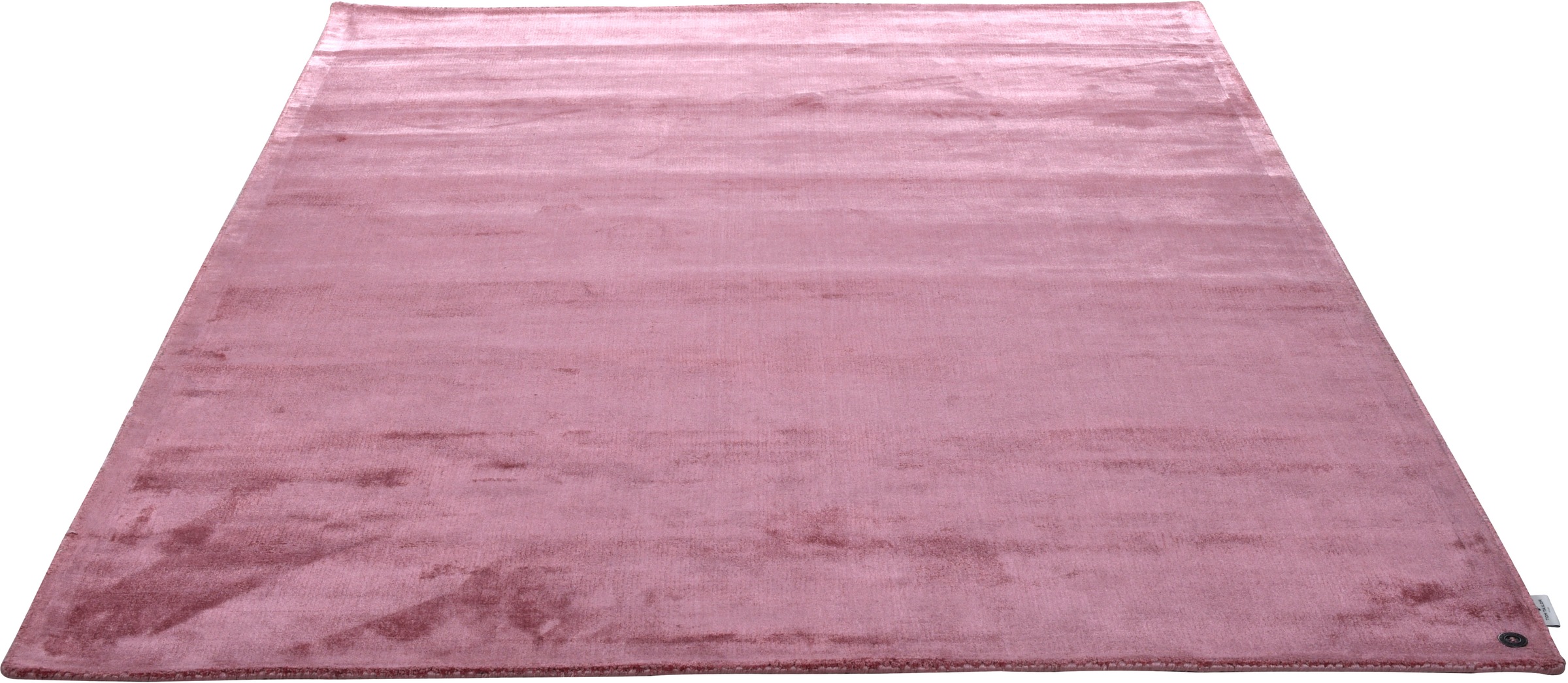 TOM TAILOR HOME Teppich »Shine uni«, rechteckig, 8 mm Höhe, Handweb Teppich, 100% Viskose, handgewebt, mit elegantem Schimmer