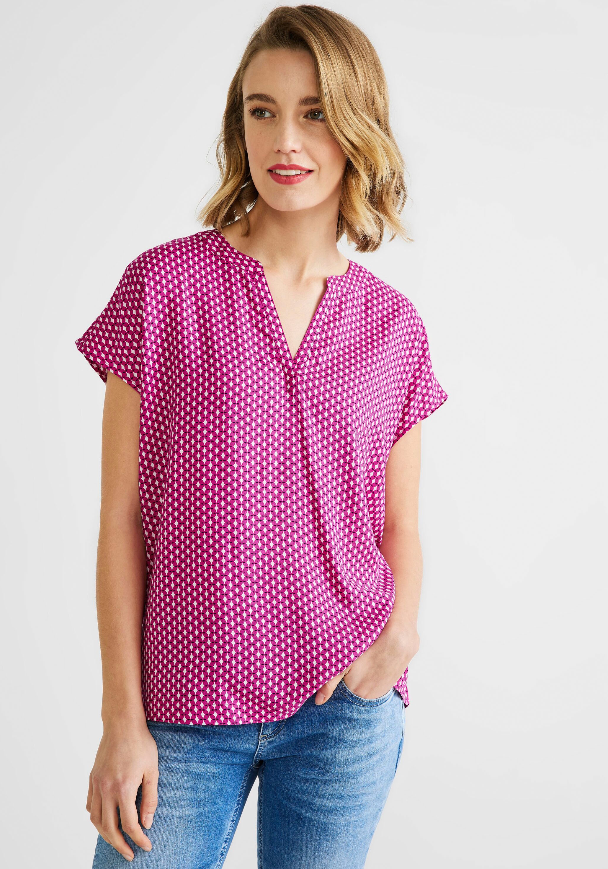 Minimalprint Shirtbluse, Rhombus bei Jelmoli-Versand online ONE STREET Schweiz kaufen mit