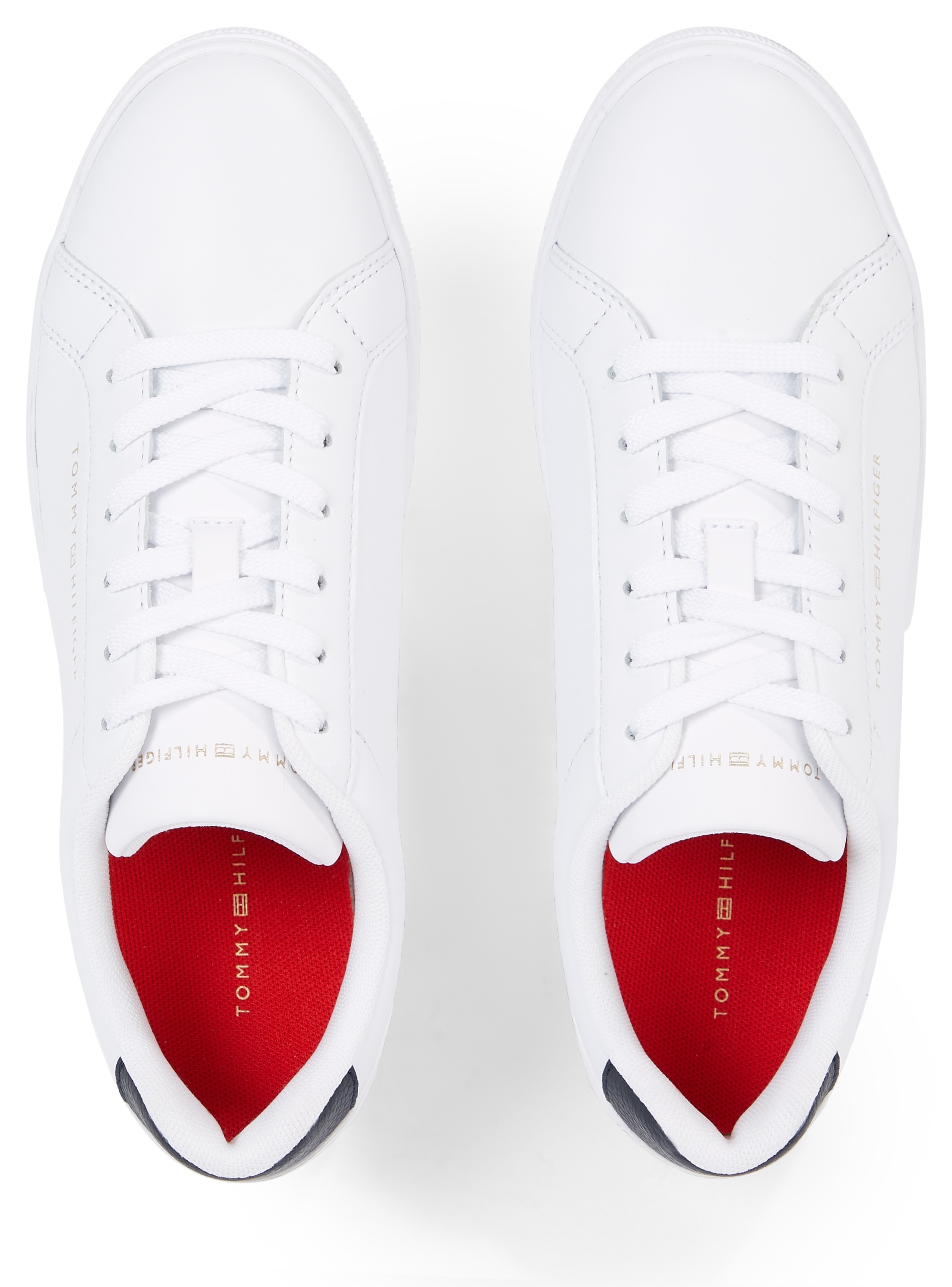 Tommy Hilfiger Sneaker »ESSENTIAL CUPSOLE SNEAKER«, mit Kontrastbesatz an der Ferse, Freizeitschuh, Halbschuh, Schnürschuh