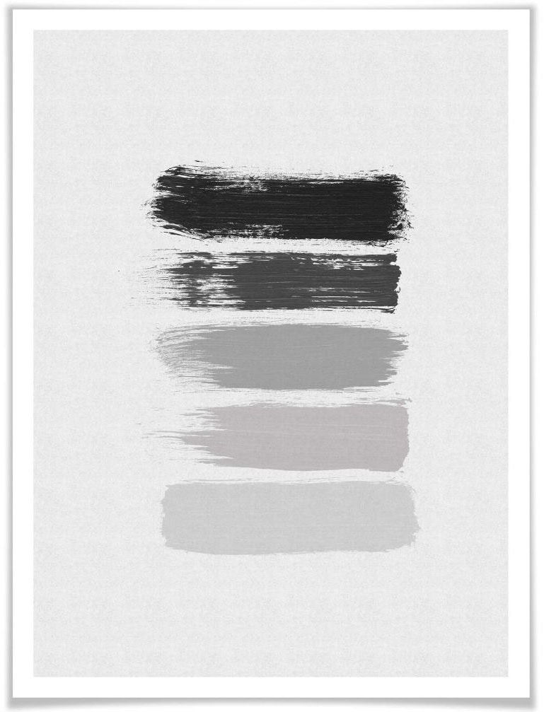 online Shades (1 of Poster, Wandposter Grafik, »50 Bild, Wandbild, St.), kaufen Poster Schwarz Grau«, Wall-Art Jelmoli-Versand | Grey
